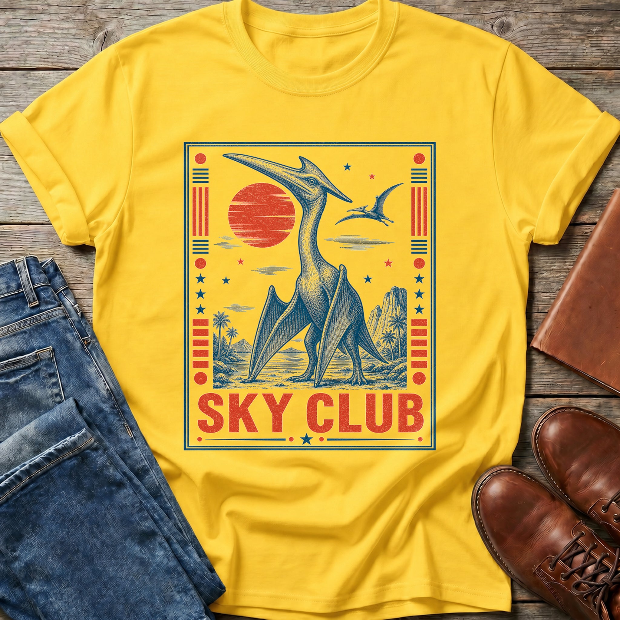 Sky Club Pterodactyl T Shirt