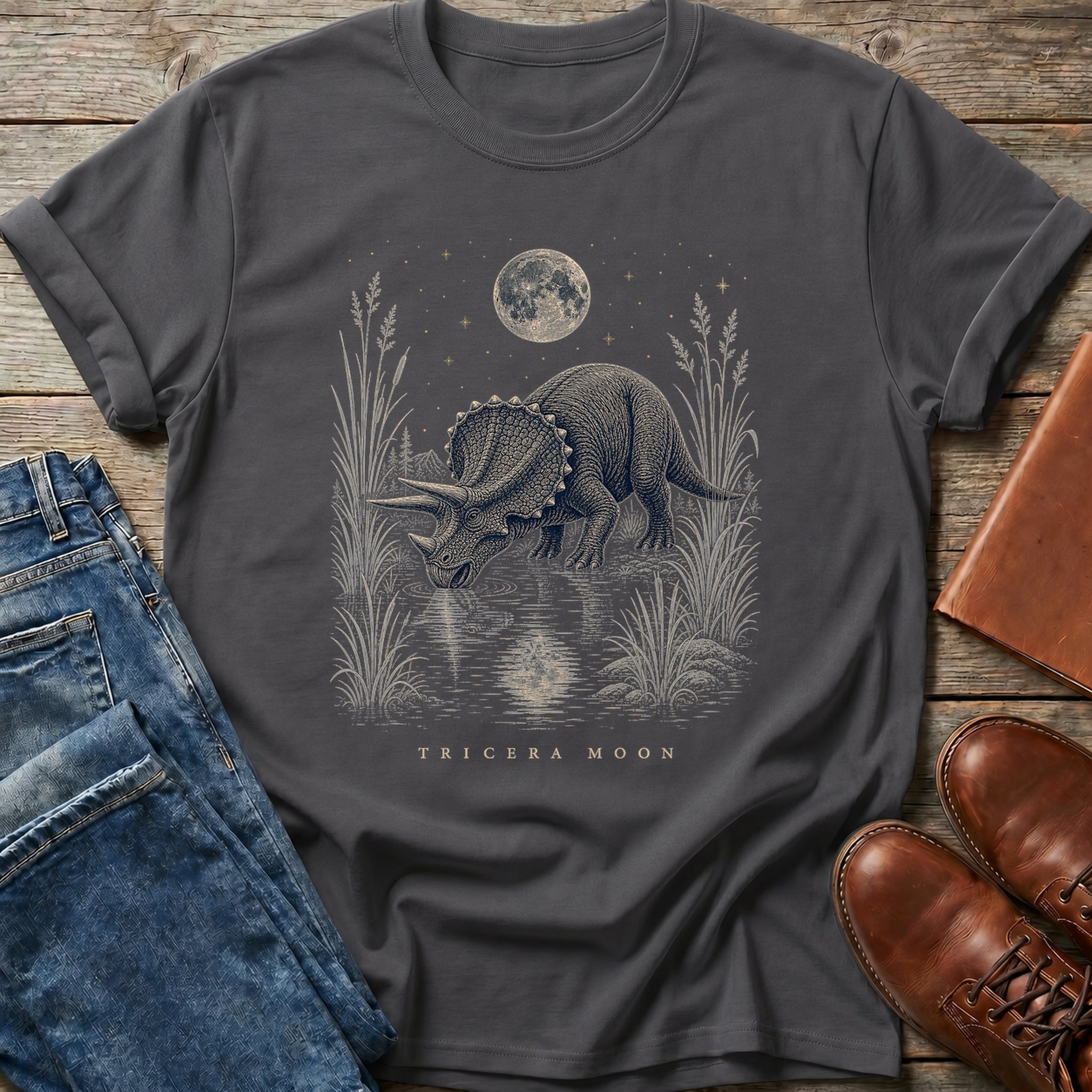 Tricera Moon T Shirt