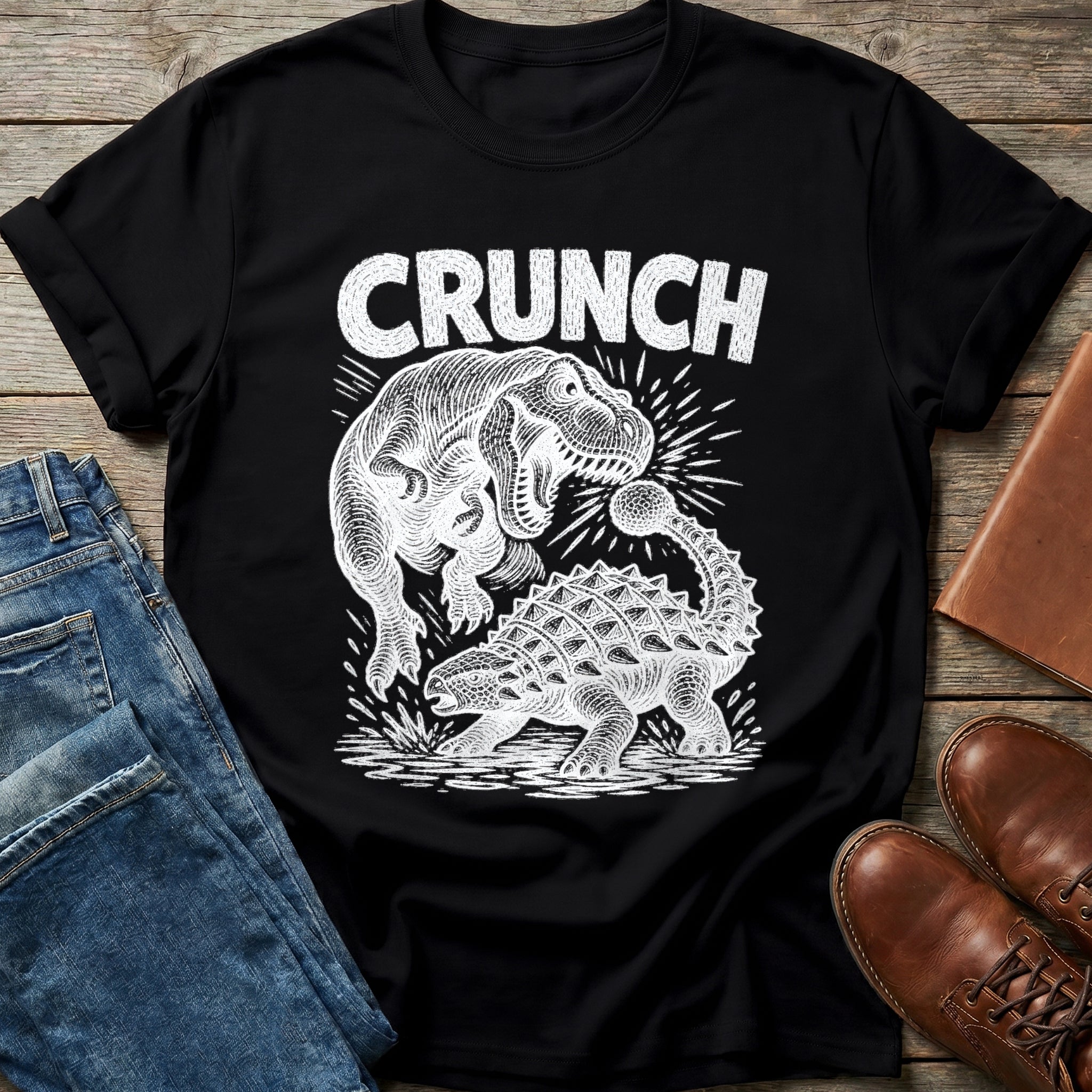 Crunch Time Dino T Shirt