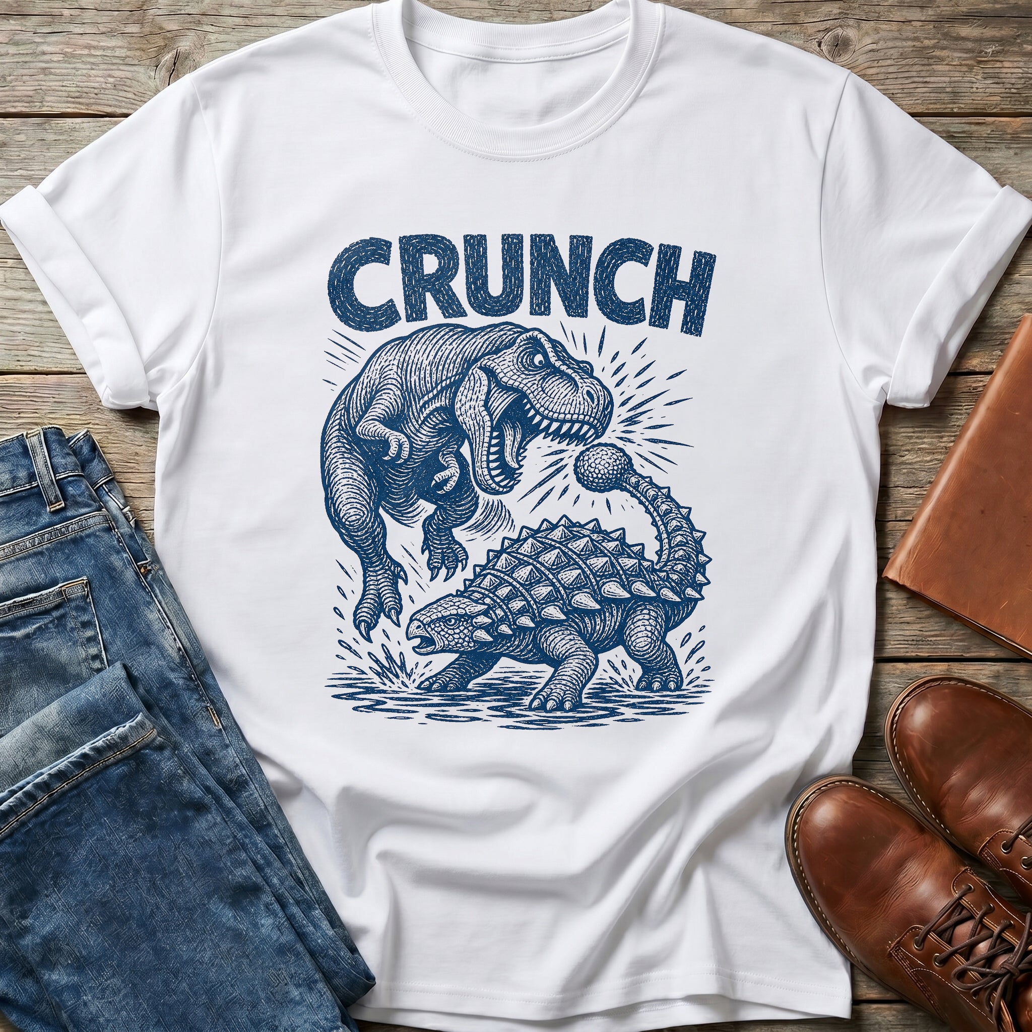 Crunch Time Dino T Shirt
