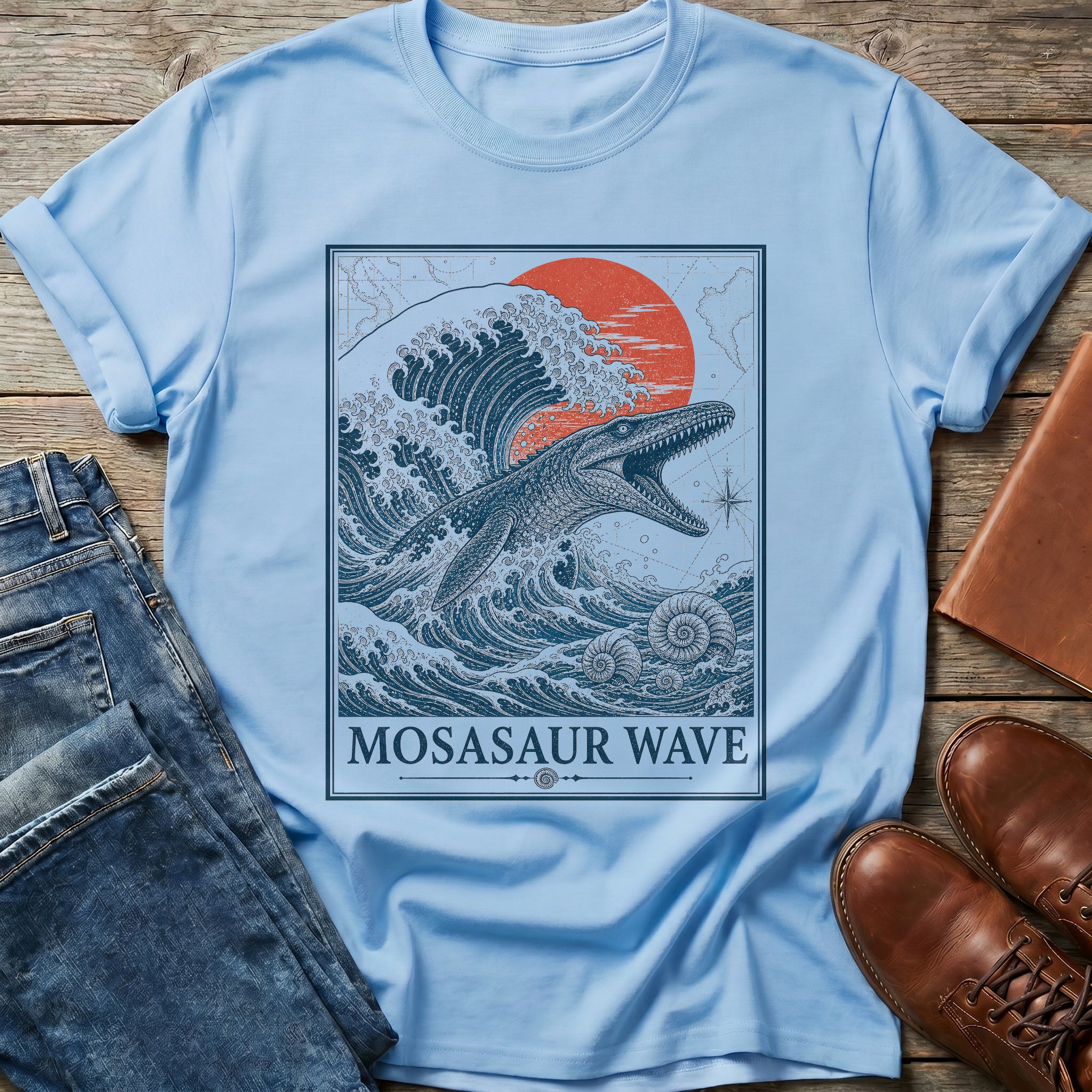 Mosasaur Ocean Fury T Shirt