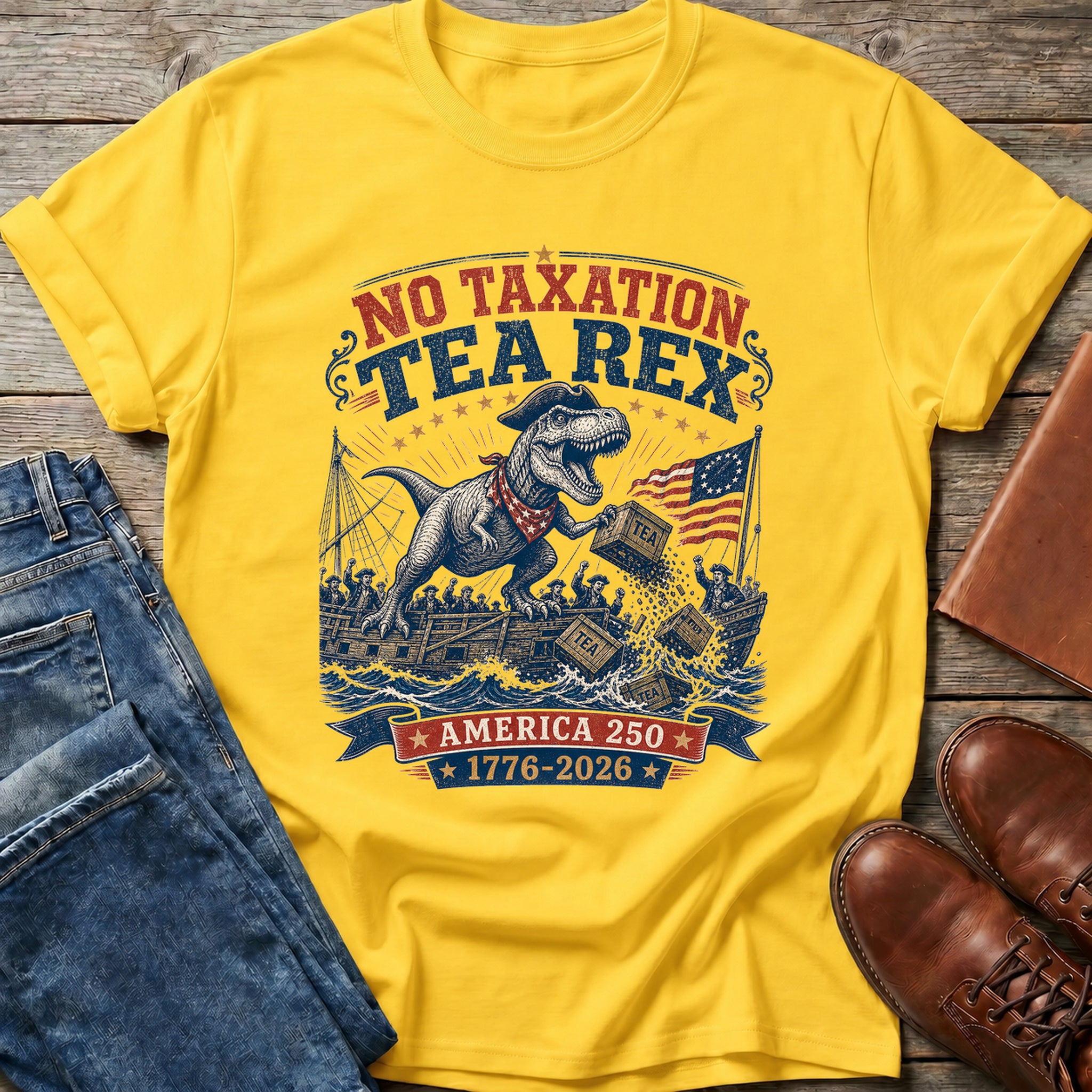 Tea Rex No Taxation T Shirt