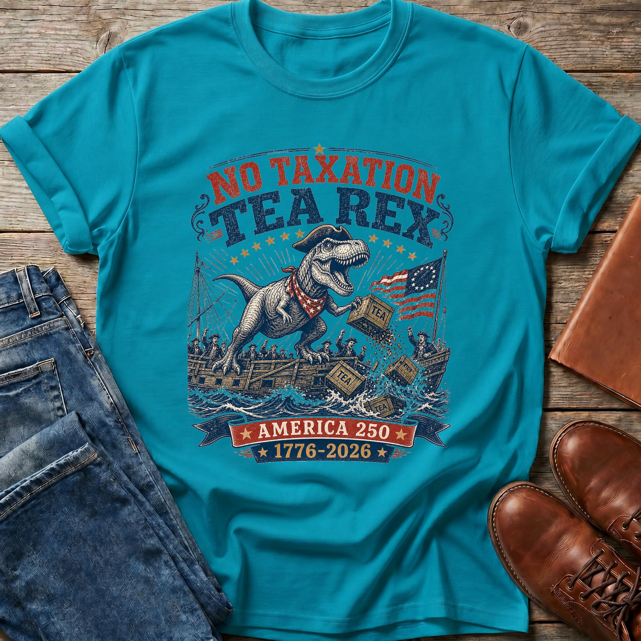 Tea Rex No Taxation T Shirt