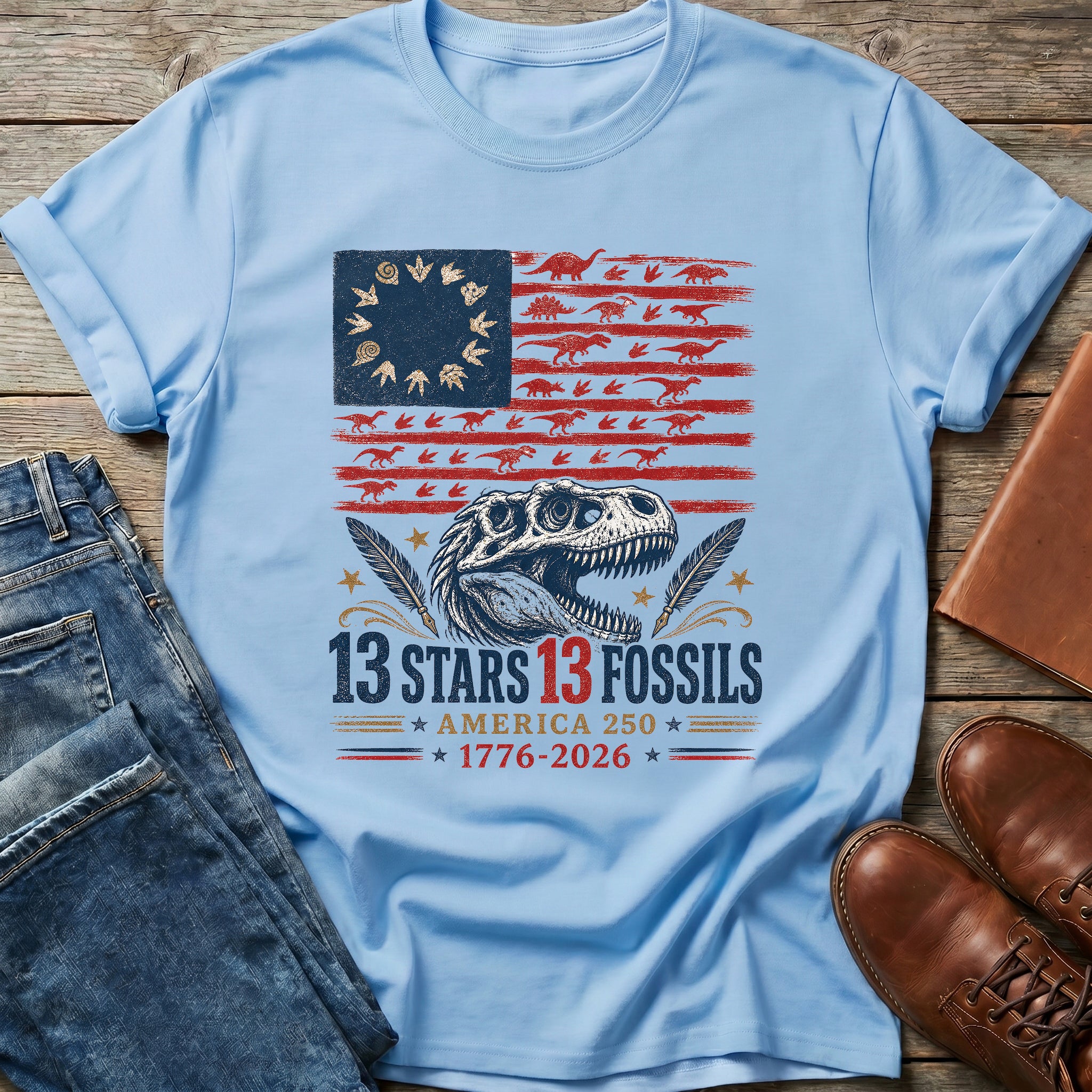 13 Stars 13 Fossils T Shirt