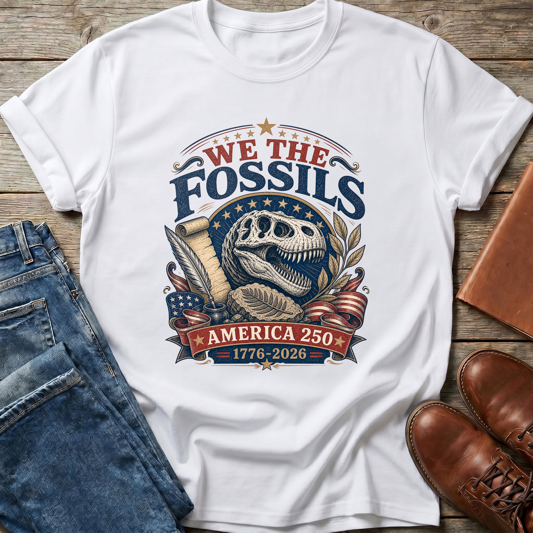 We The Fossils America 250 T-Shirt