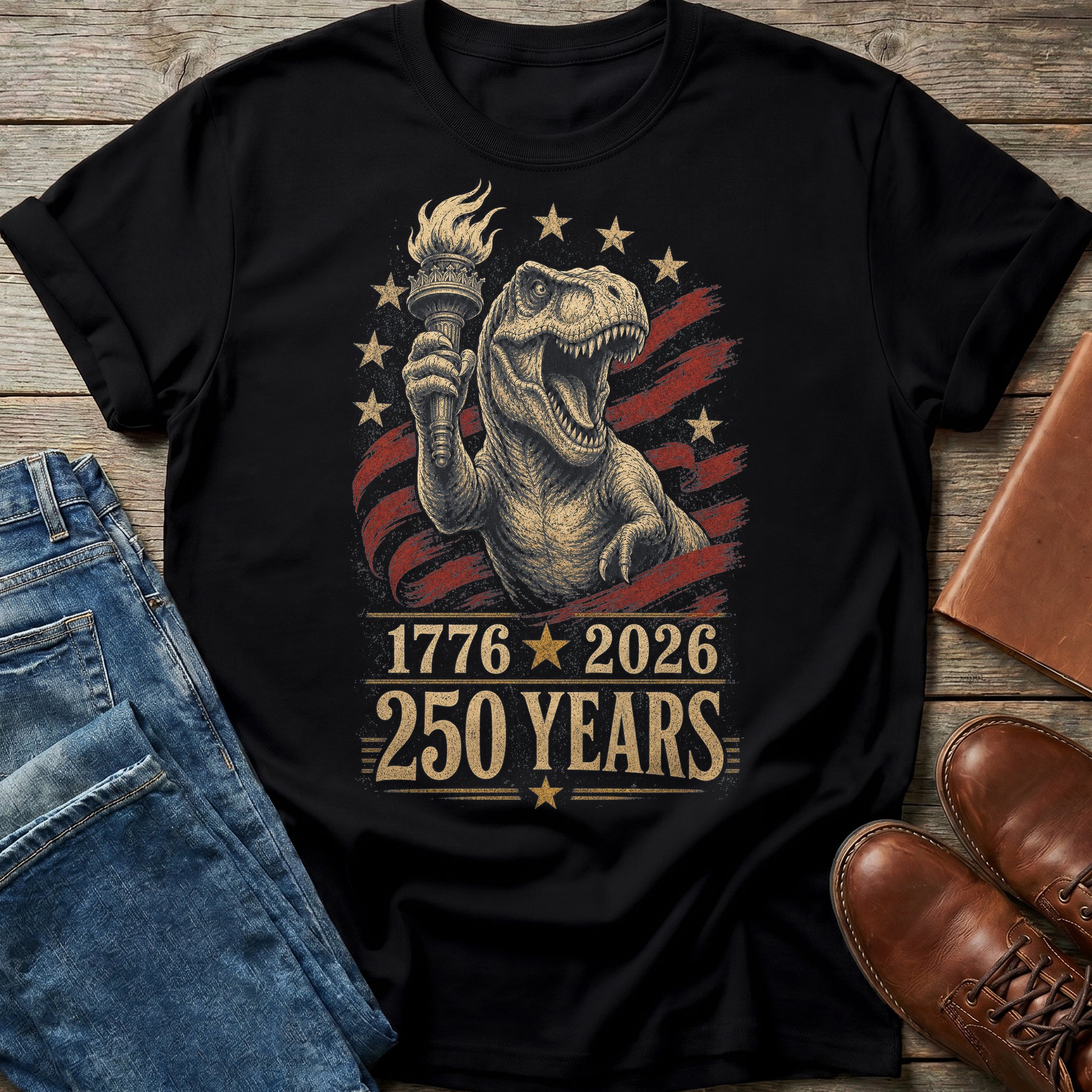 250 Years Torchbearer T Shirt