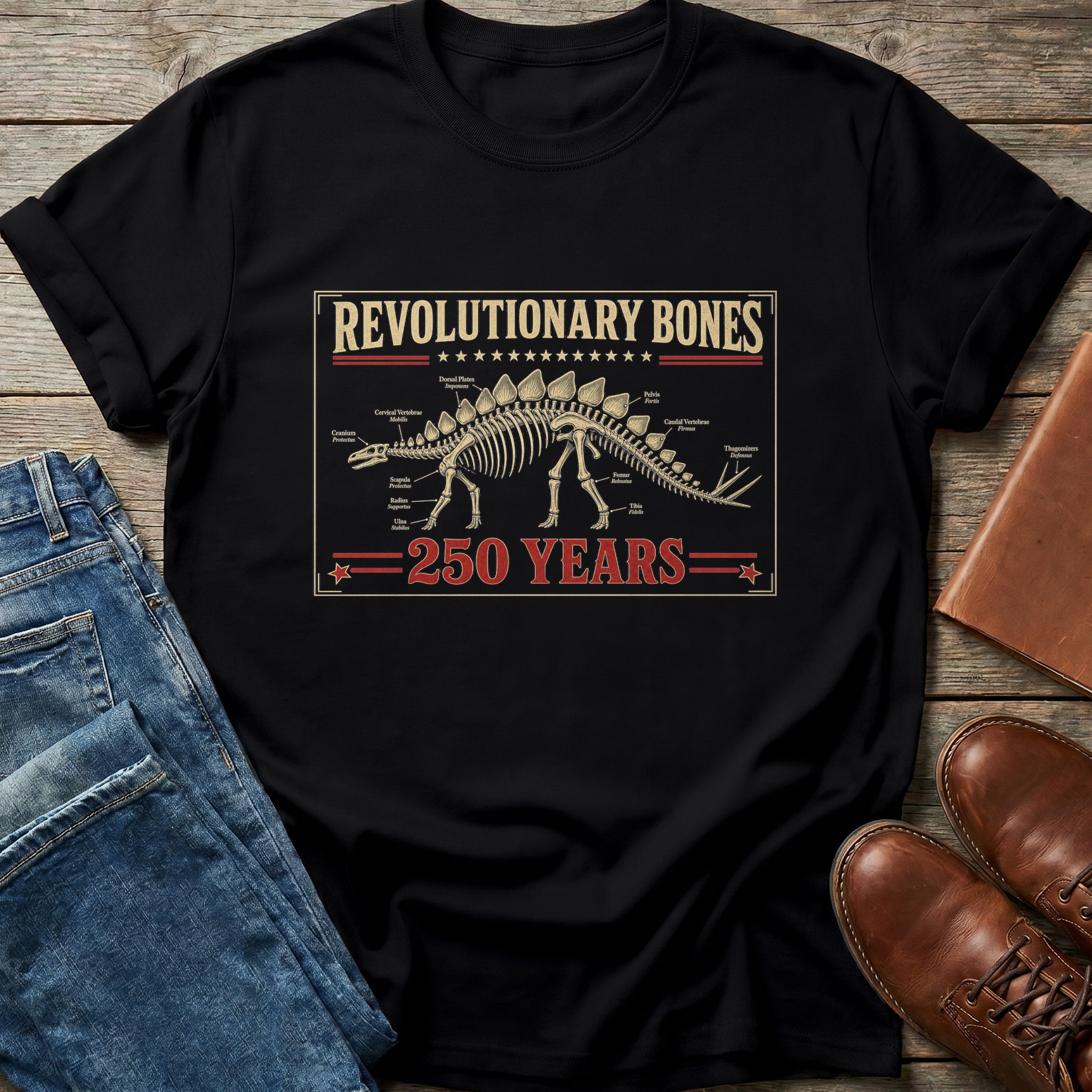 Revolutionary Bones 250 Years T Shirt
