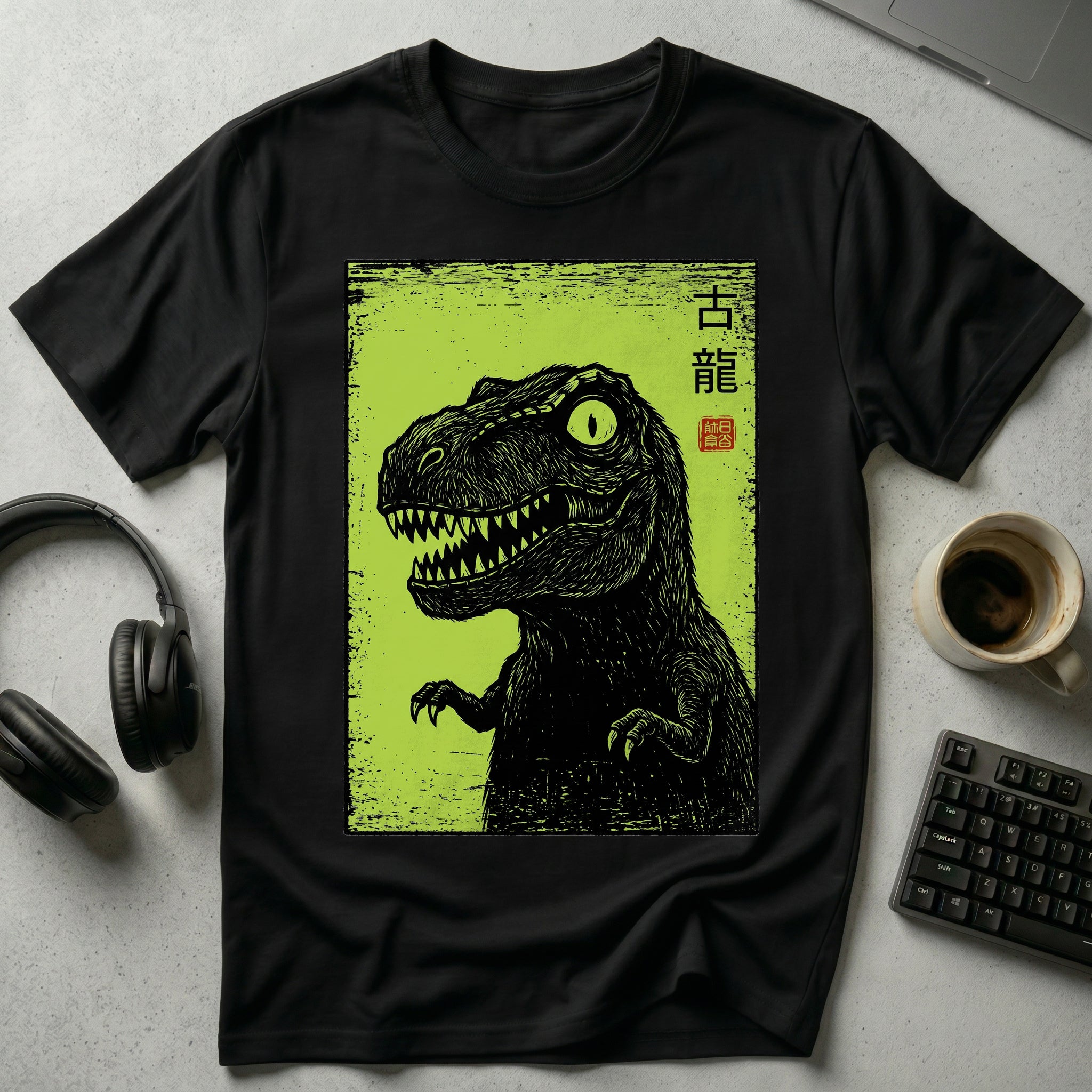 Japanese T-Rex T Shirt