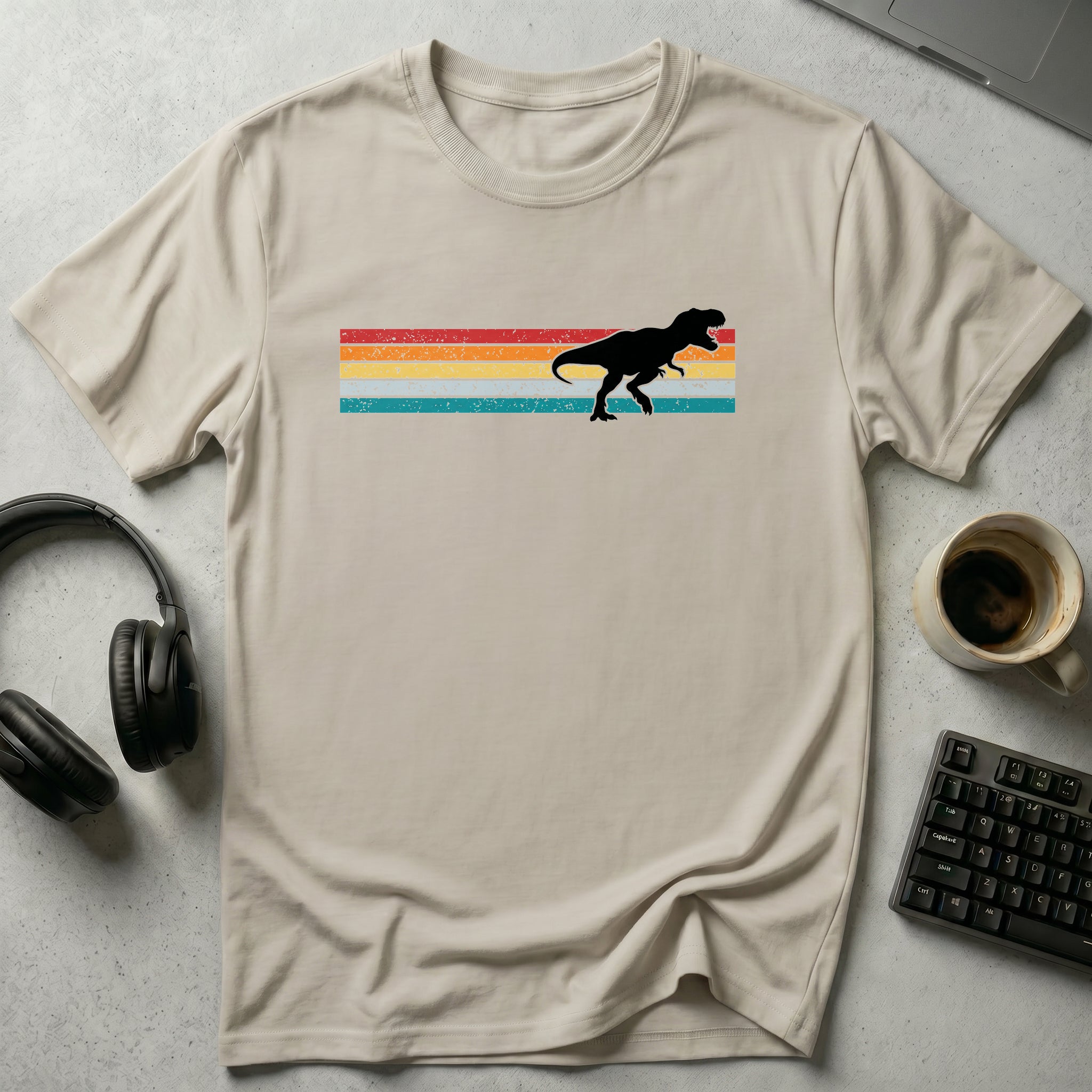 Retro T-Rex Silhouette T Shirt