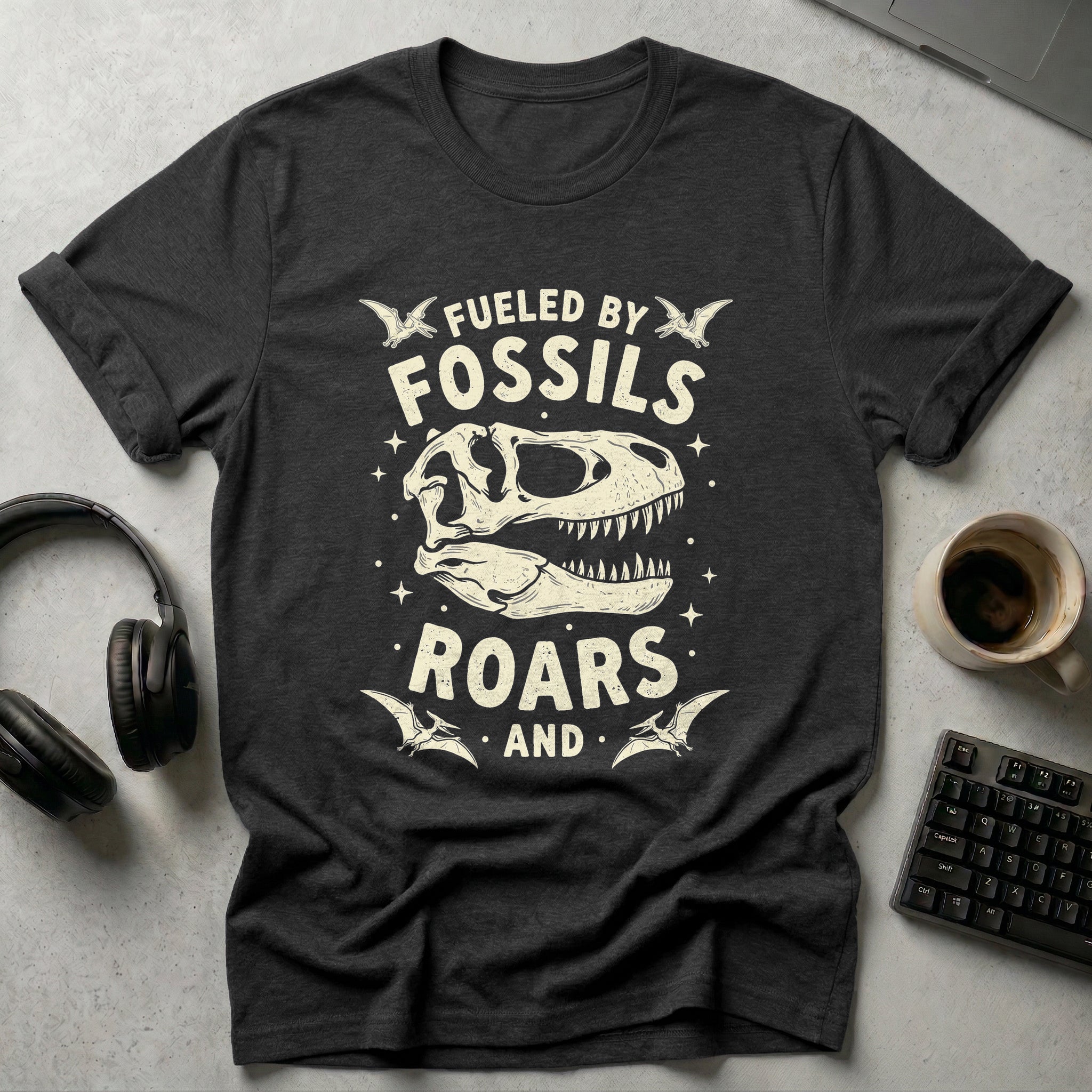 Fueled By Fossils And Roars T Shirt
