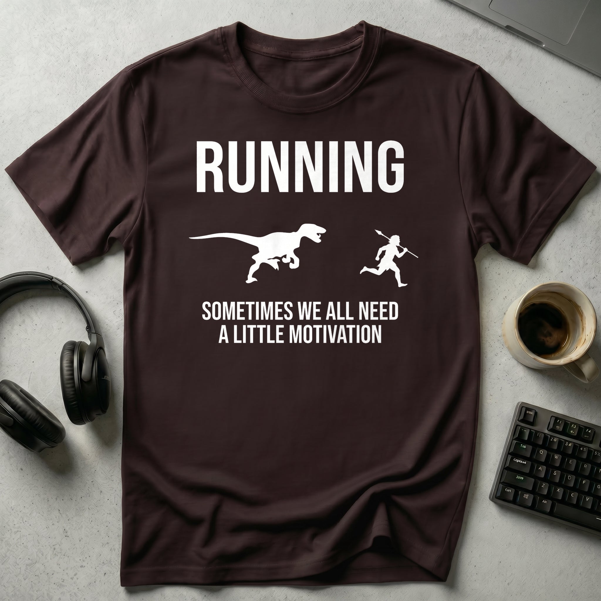 Running Motivation Dino T Shirt