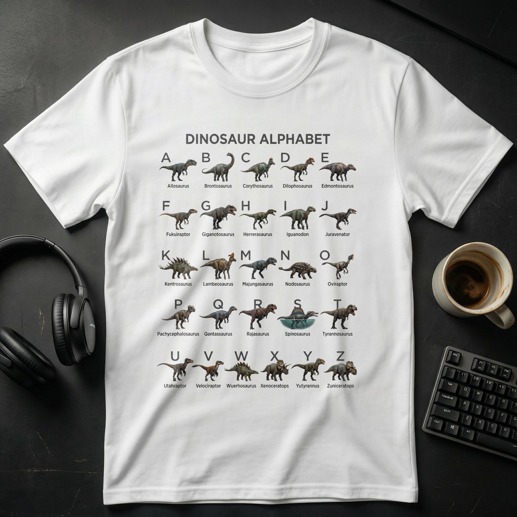 Dinosaur Alphabet T Shirt