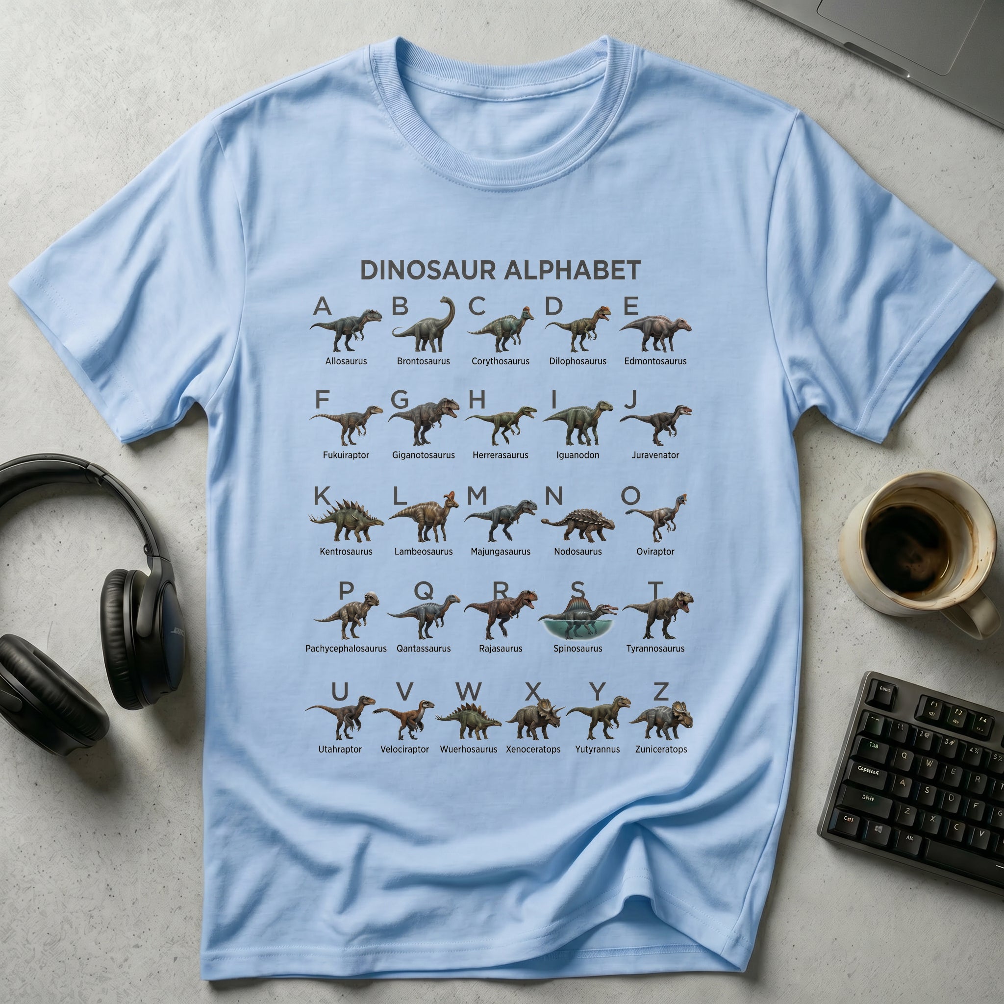 Dinosaur Alphabet T Shirt