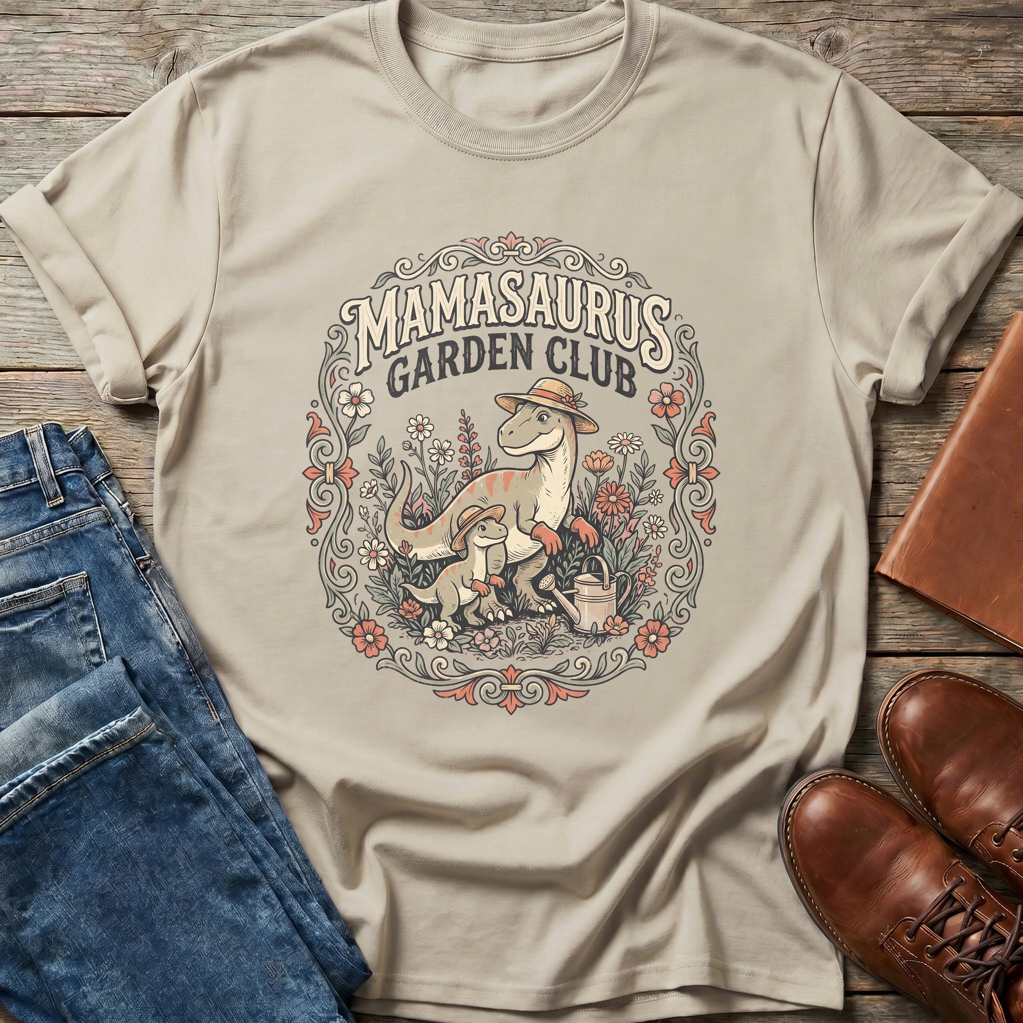 Mamasaurus Garden Club T Shirt