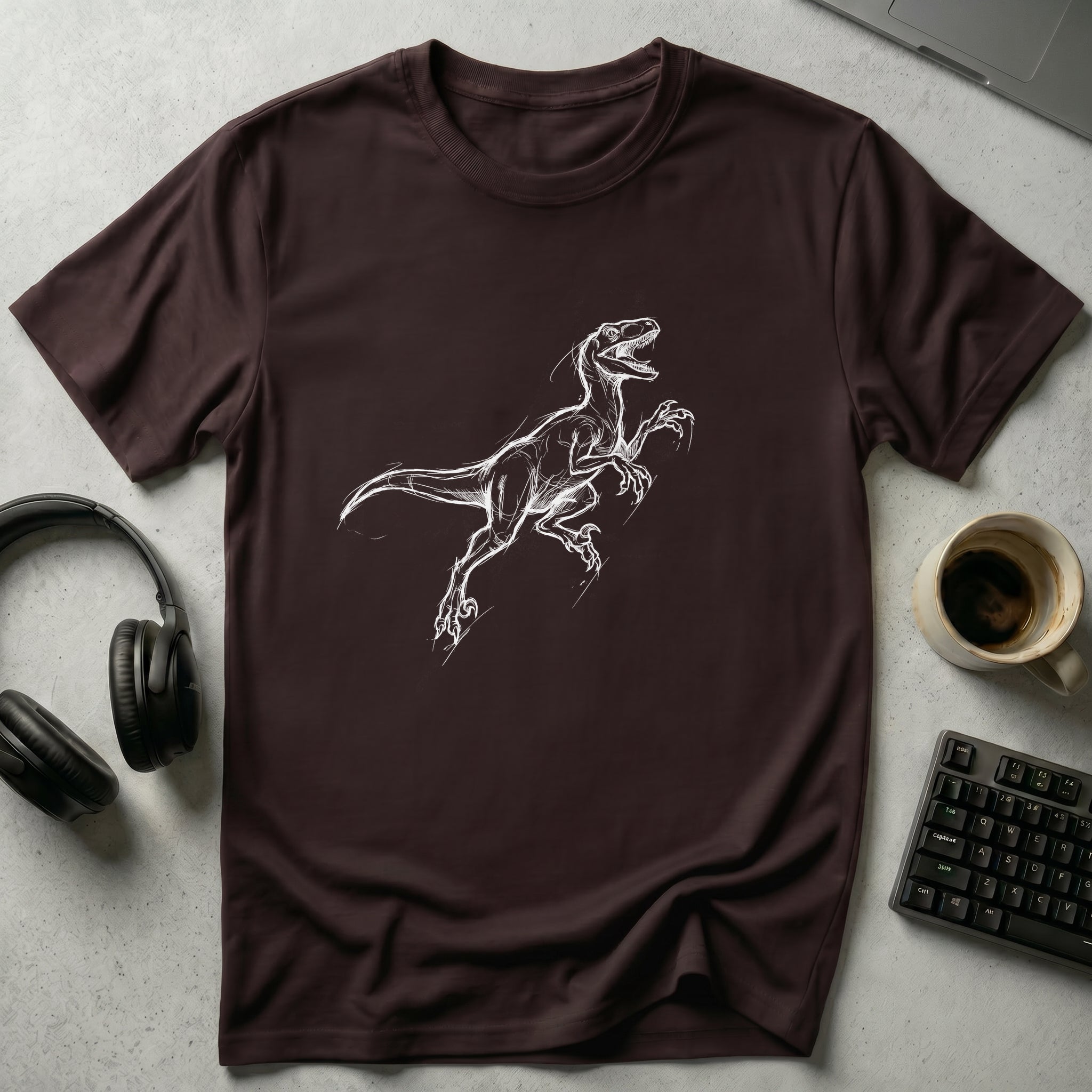 Sketchy Raptor Predator T Shirt