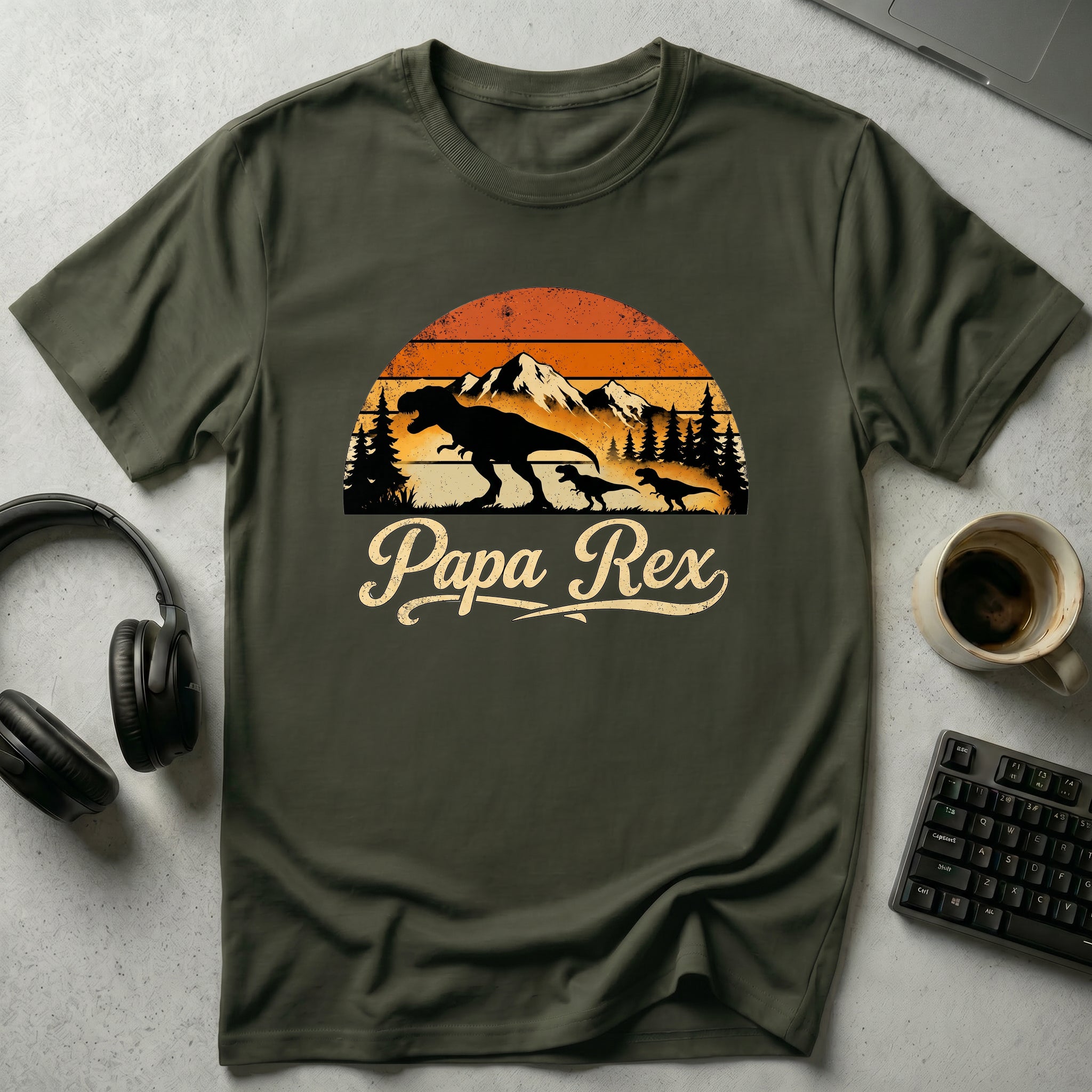Papa Rex Family Adventure T Shirt