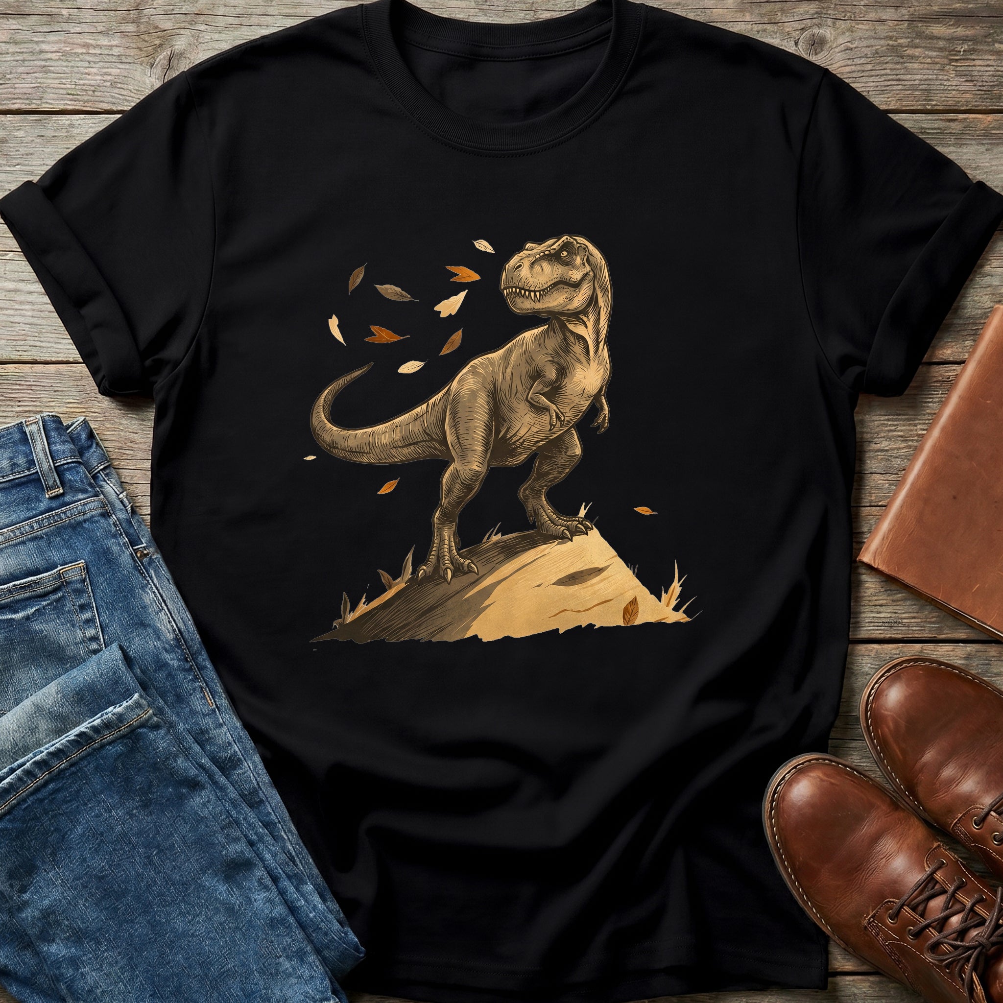 Autumn Winds T-Rex T Shirt