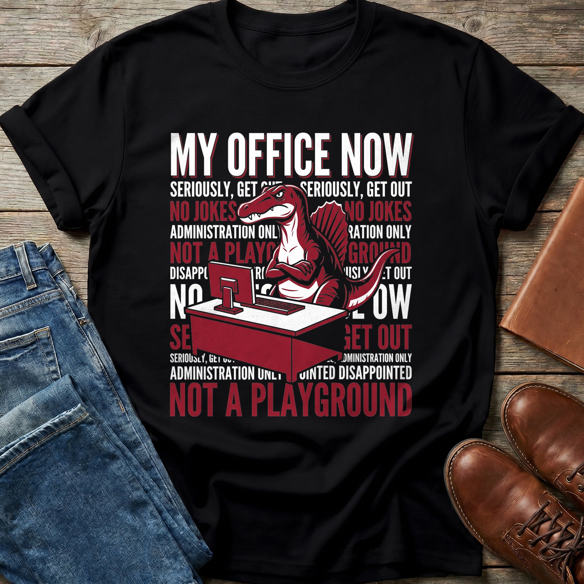 My Office Now Spinosaurus T Shirt