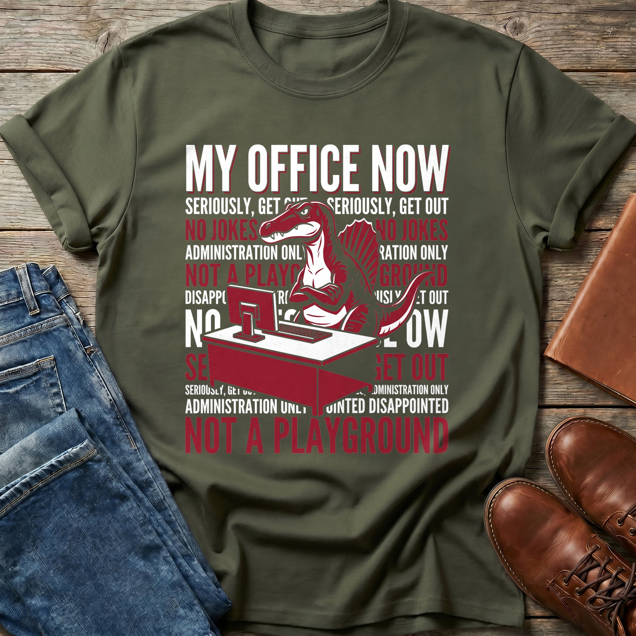 My Office Now Spinosaurus T Shirt
