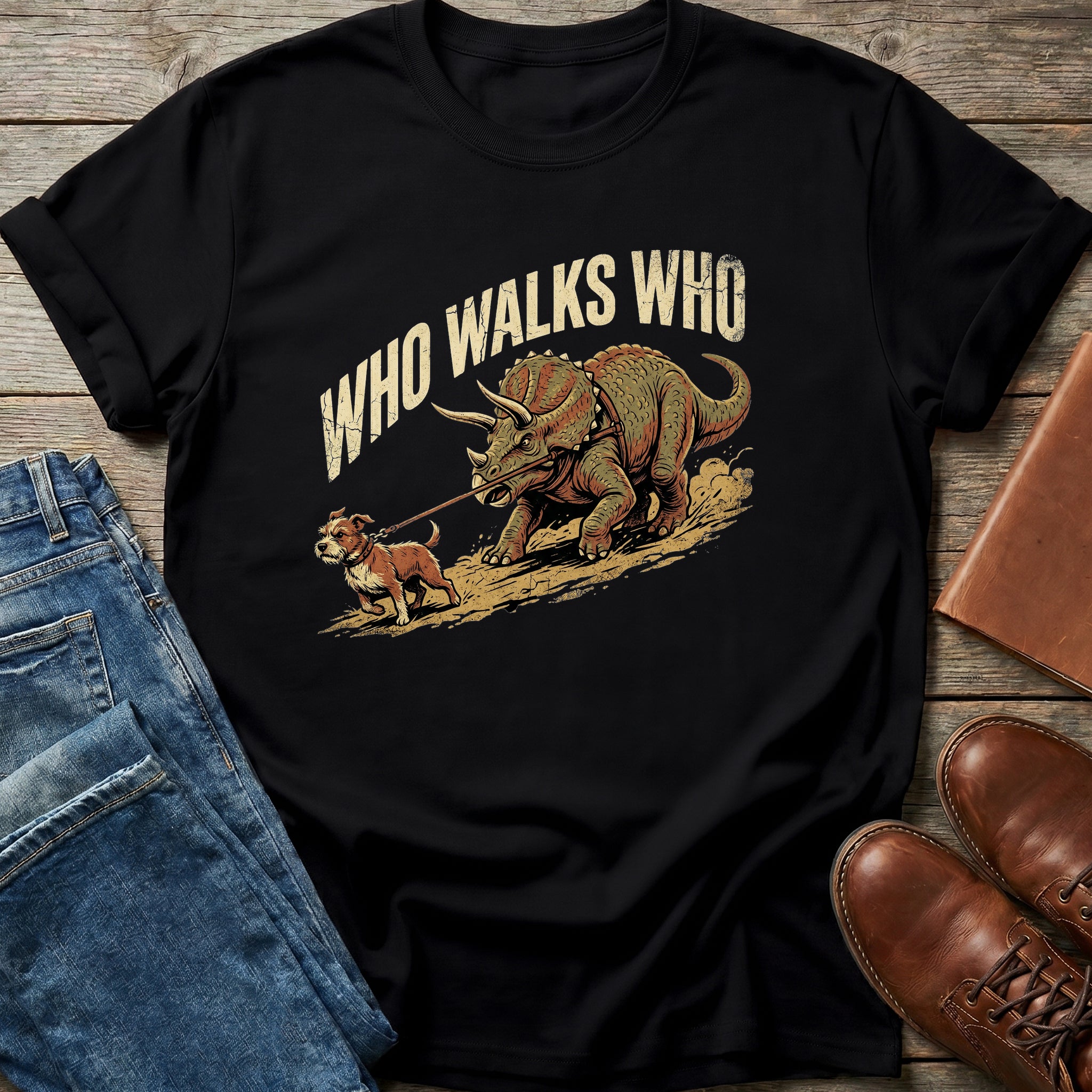 Who Walks Who T Shirt