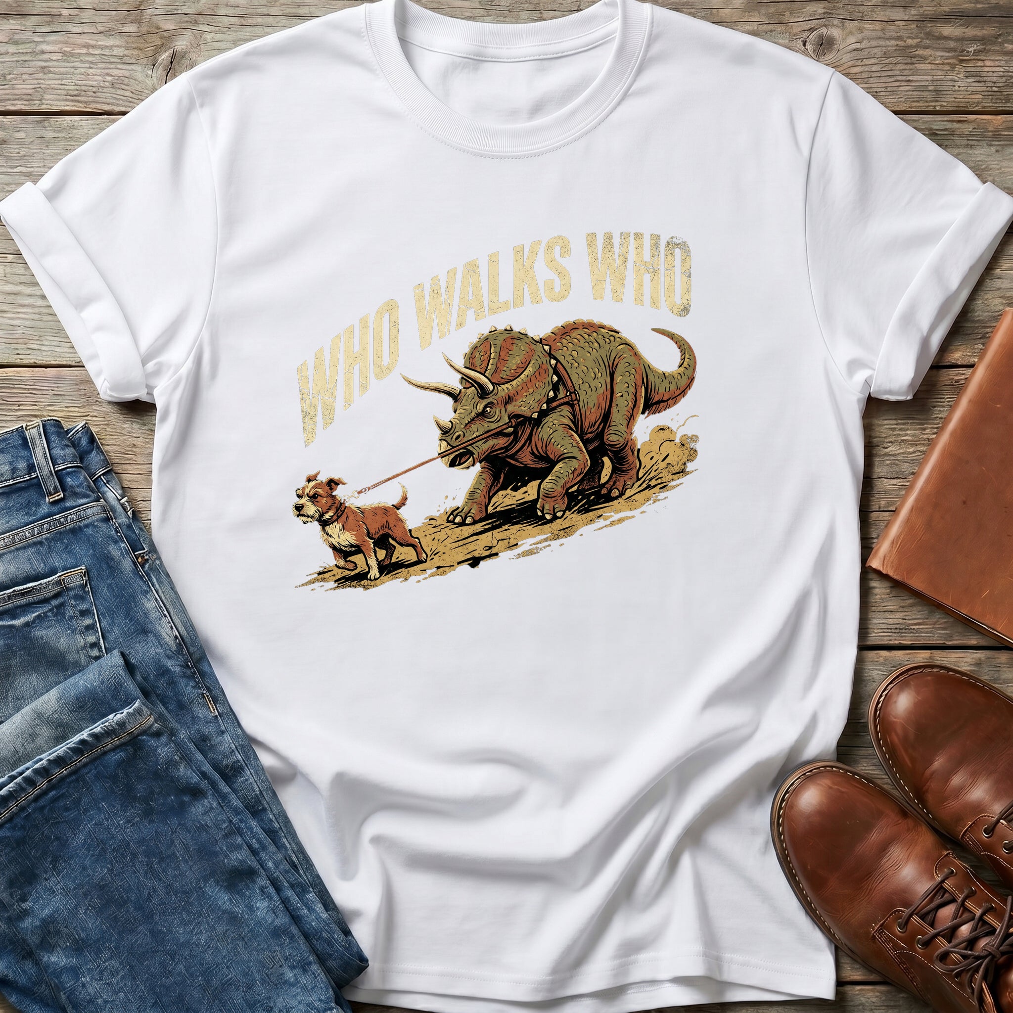 Who Walks Who T Shirt