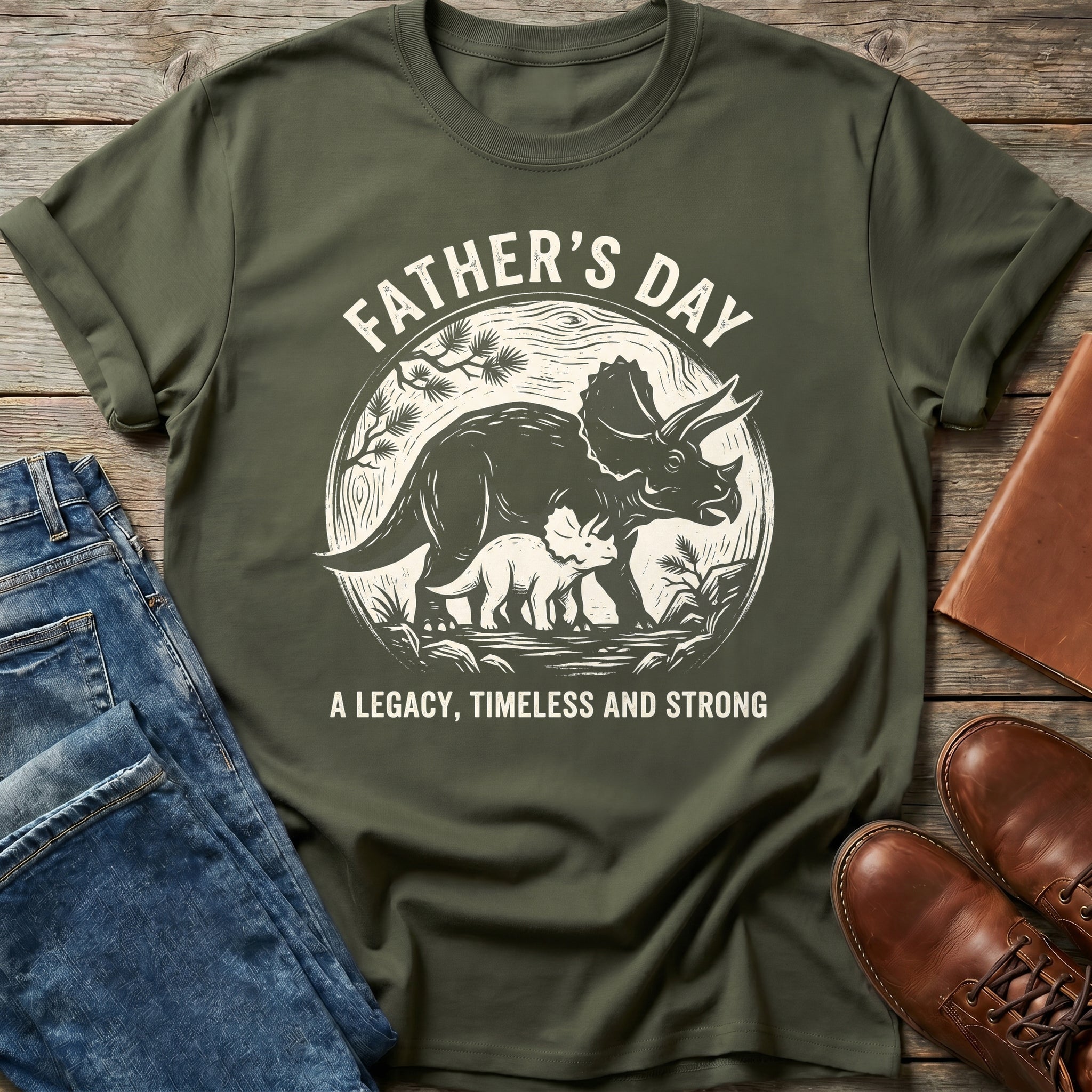 Father's Day Legacy Dino T Shirt