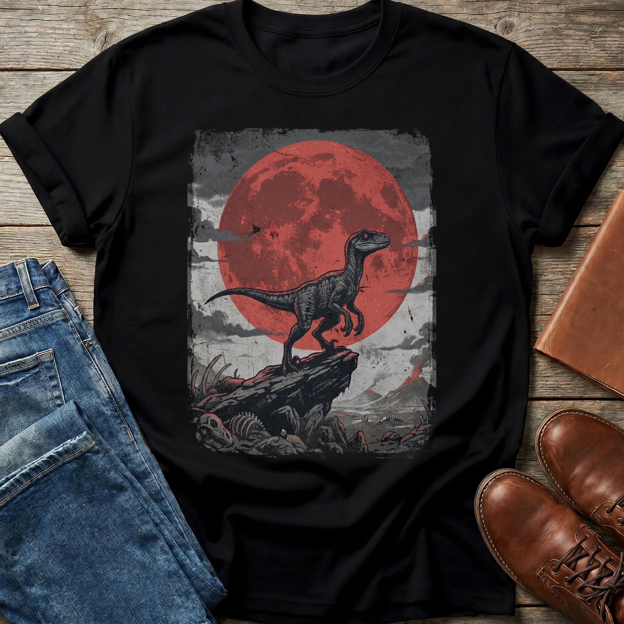 Raptor Crimson Moon T-Shirt