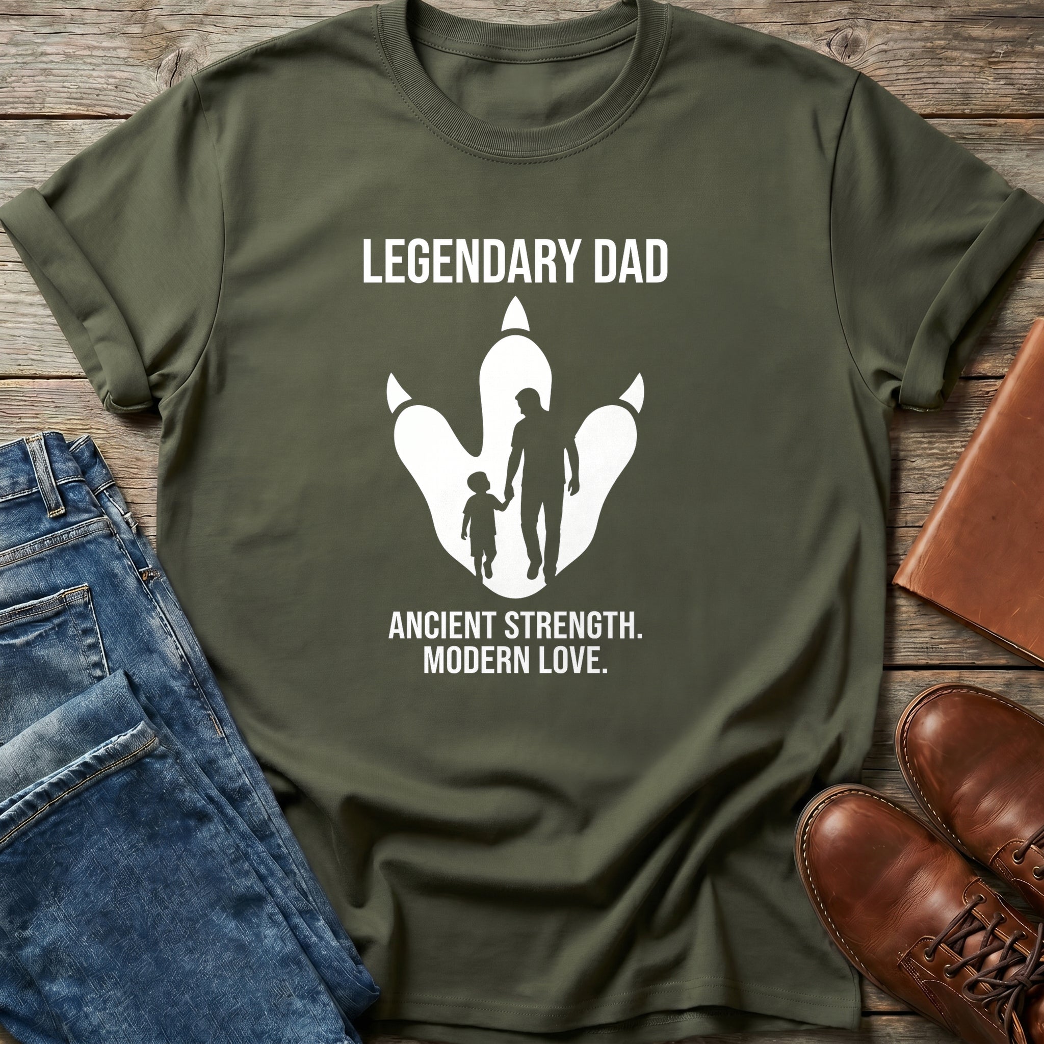 Legendary Dad Ancient Strength T-Shirt