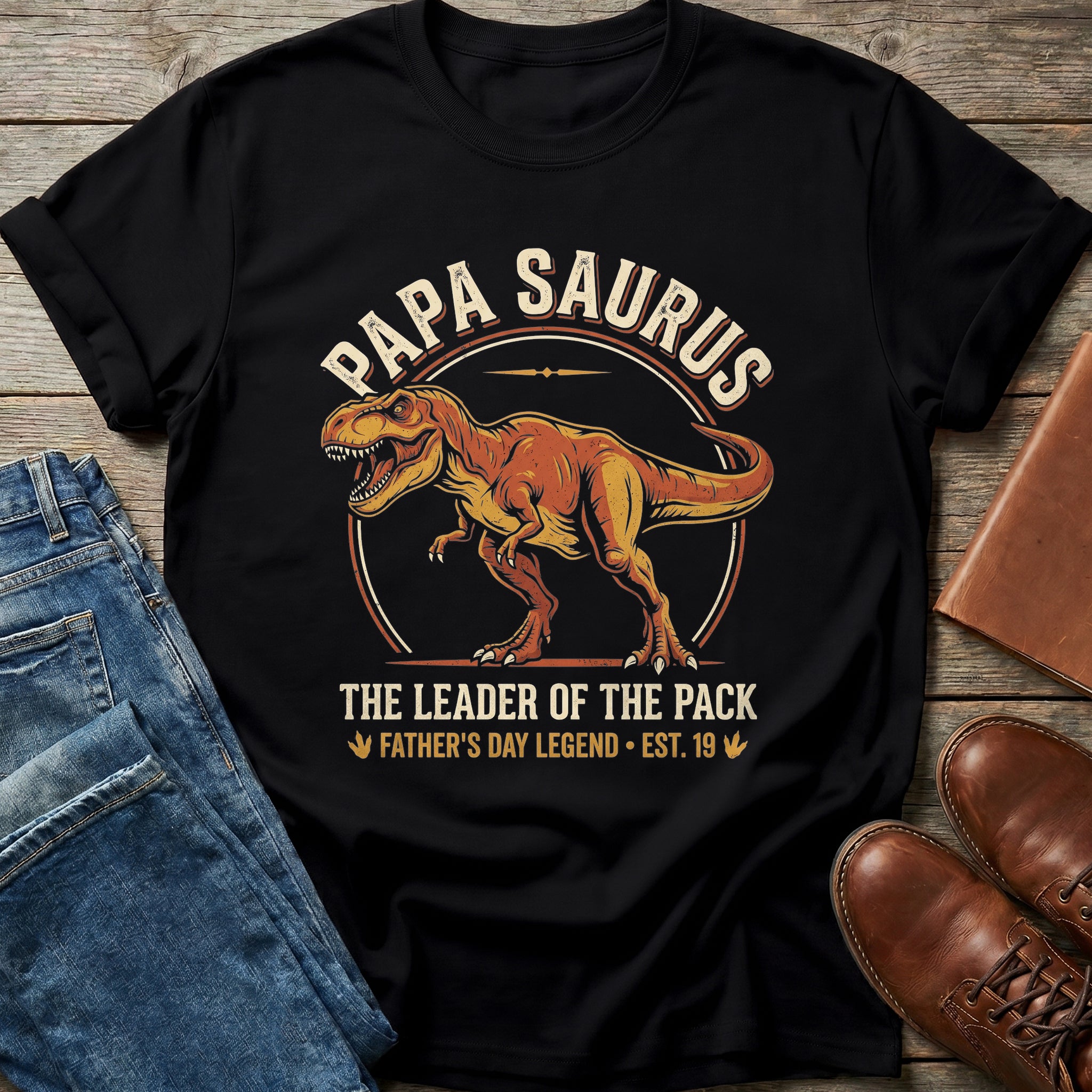 Papa Saurus Leader T-Shirt