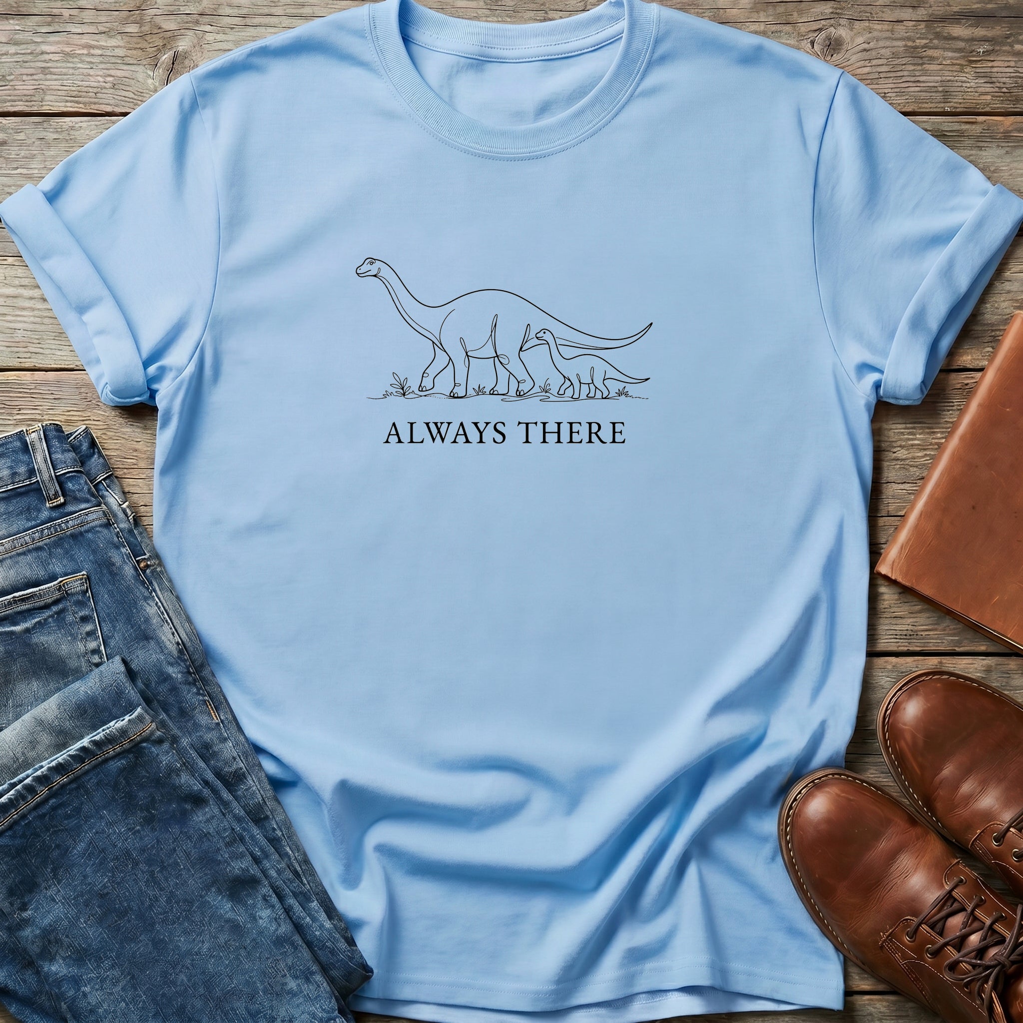 Always There Dino Family T Shirt