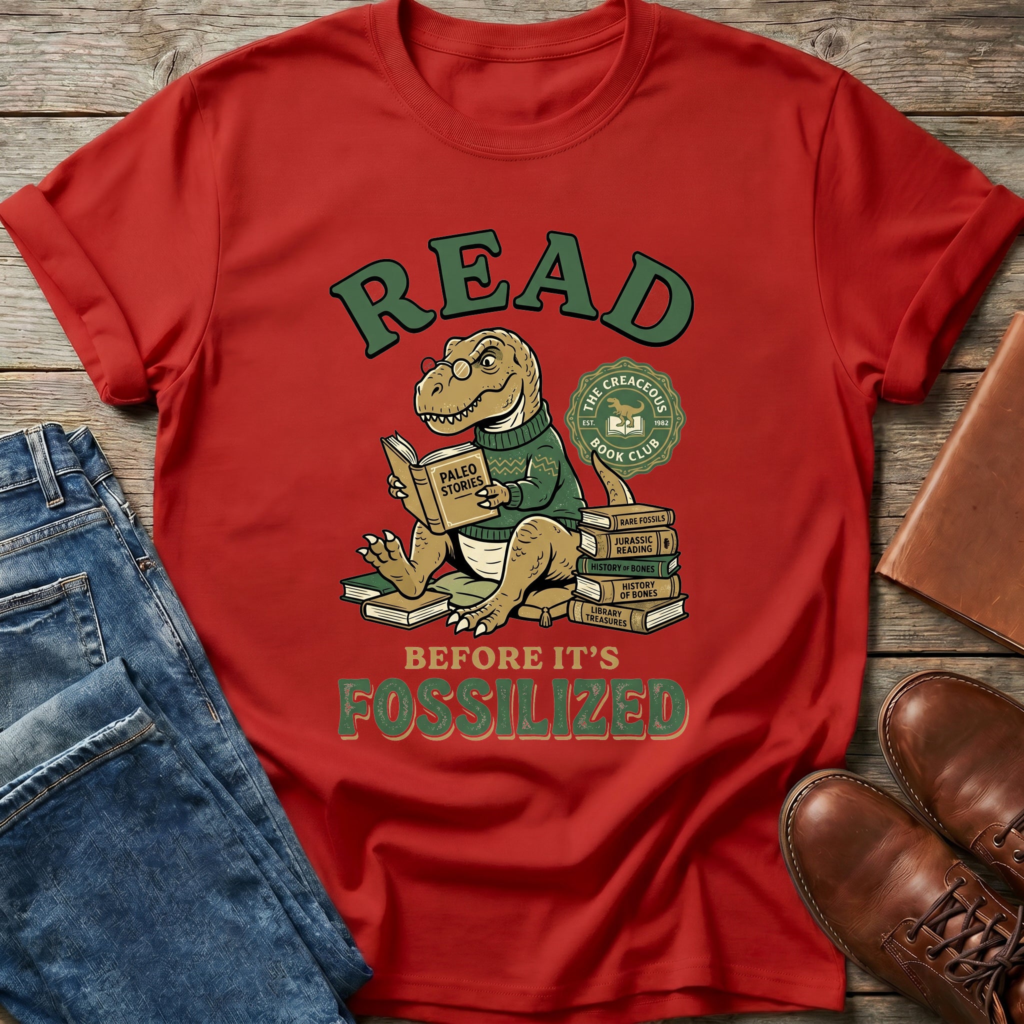 Read Before It's Fossilized T Shirt
