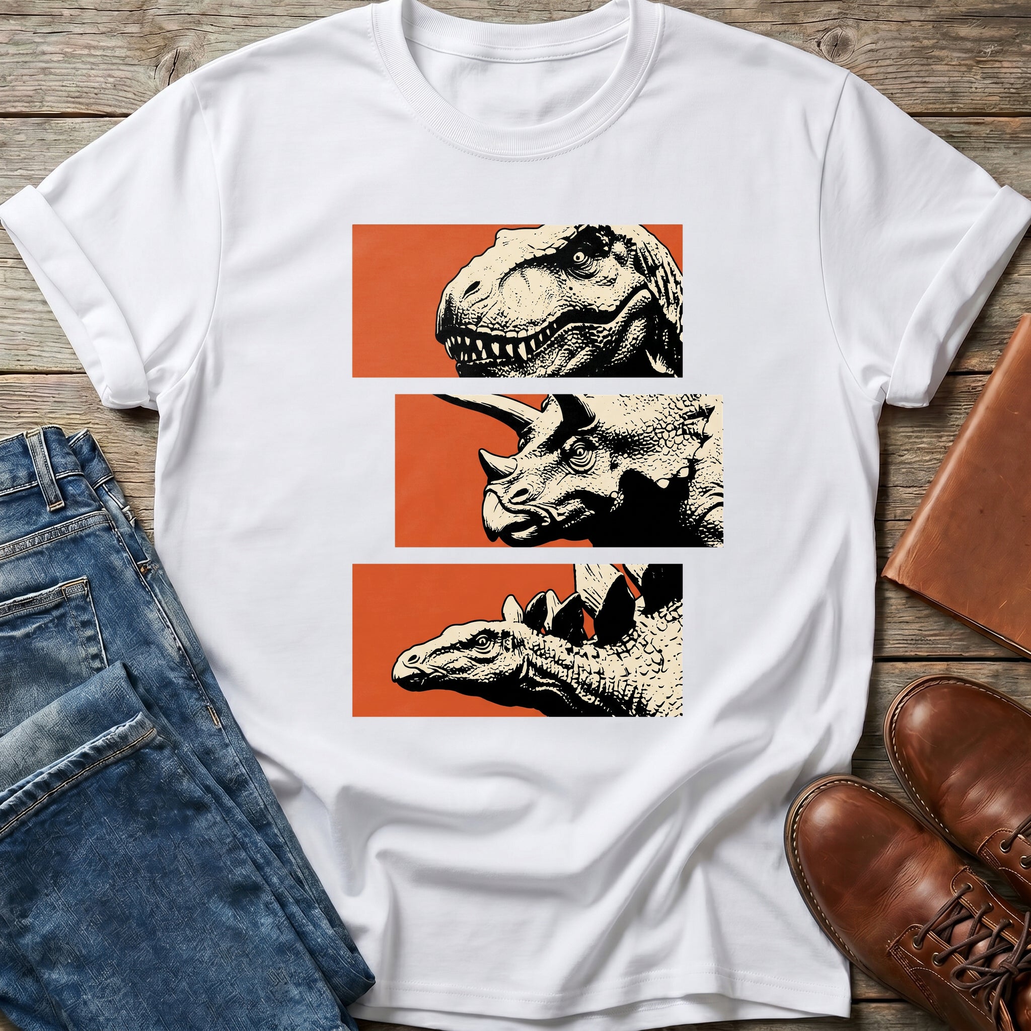 Prehistoric Portraits T Shirt