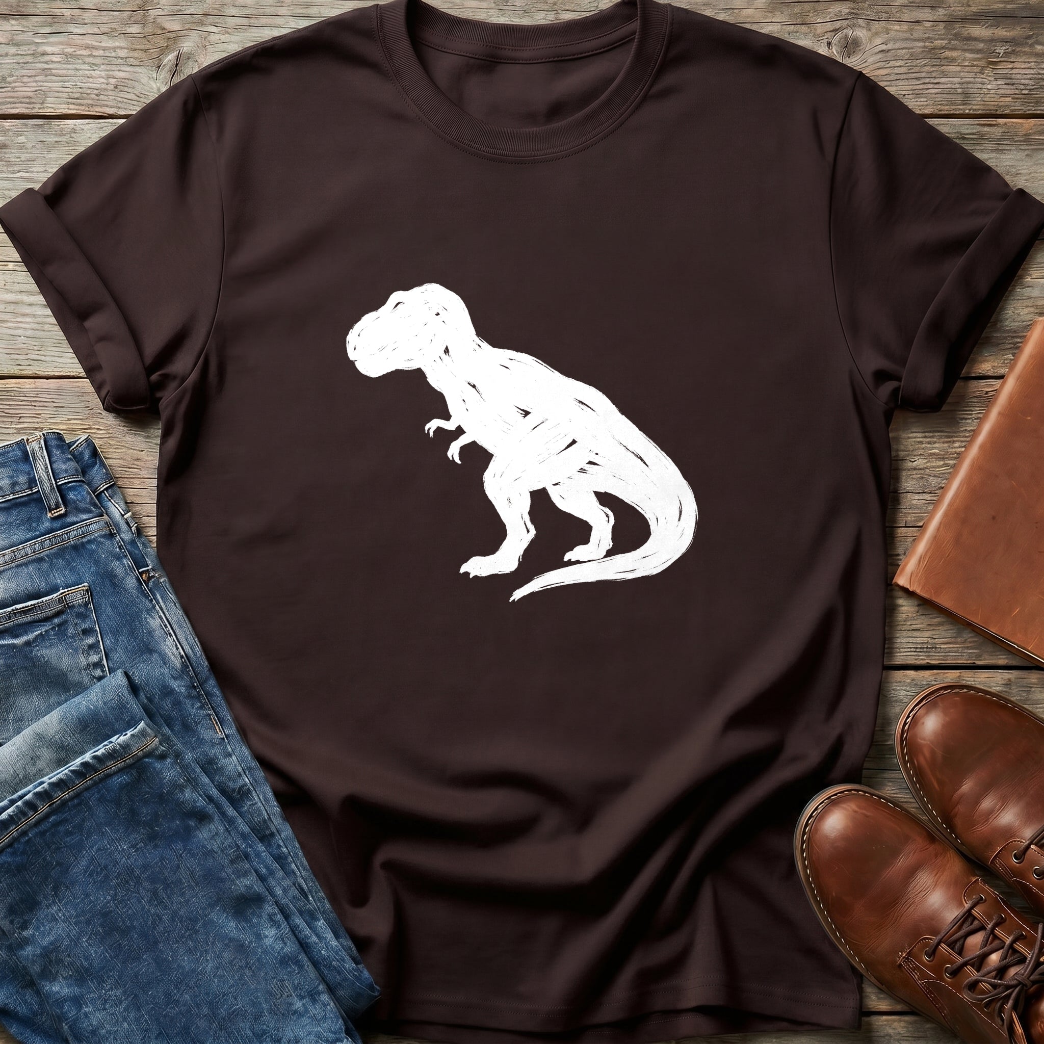 Rough Sketch T-Rex T Shirt