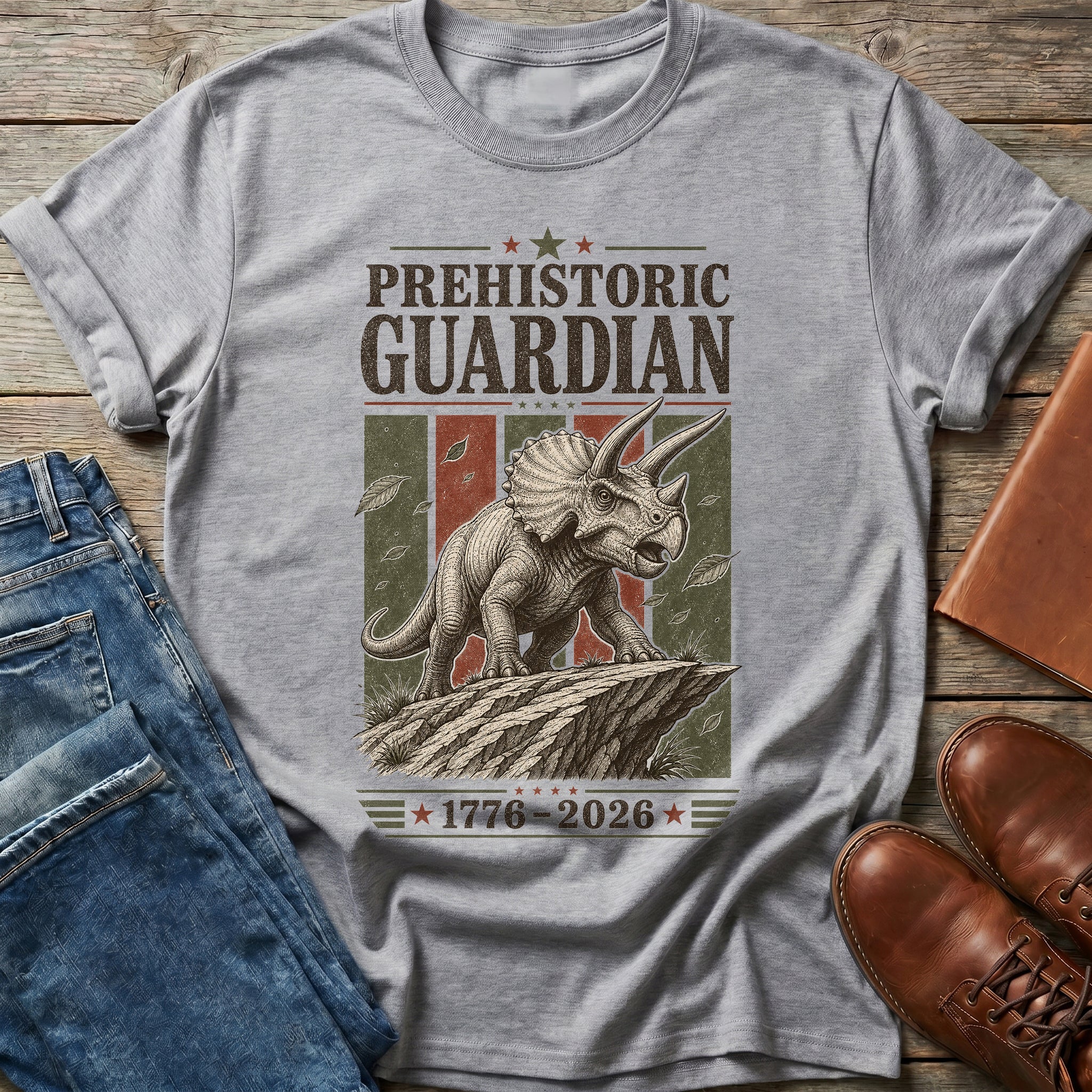 Prehistoric Guardian 1776-2026 T Shirt