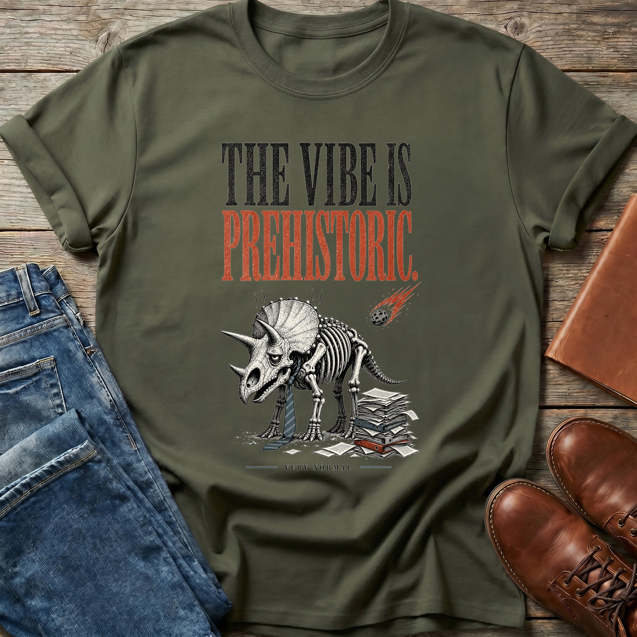 The Vibe Is Prehistoric T Shirt