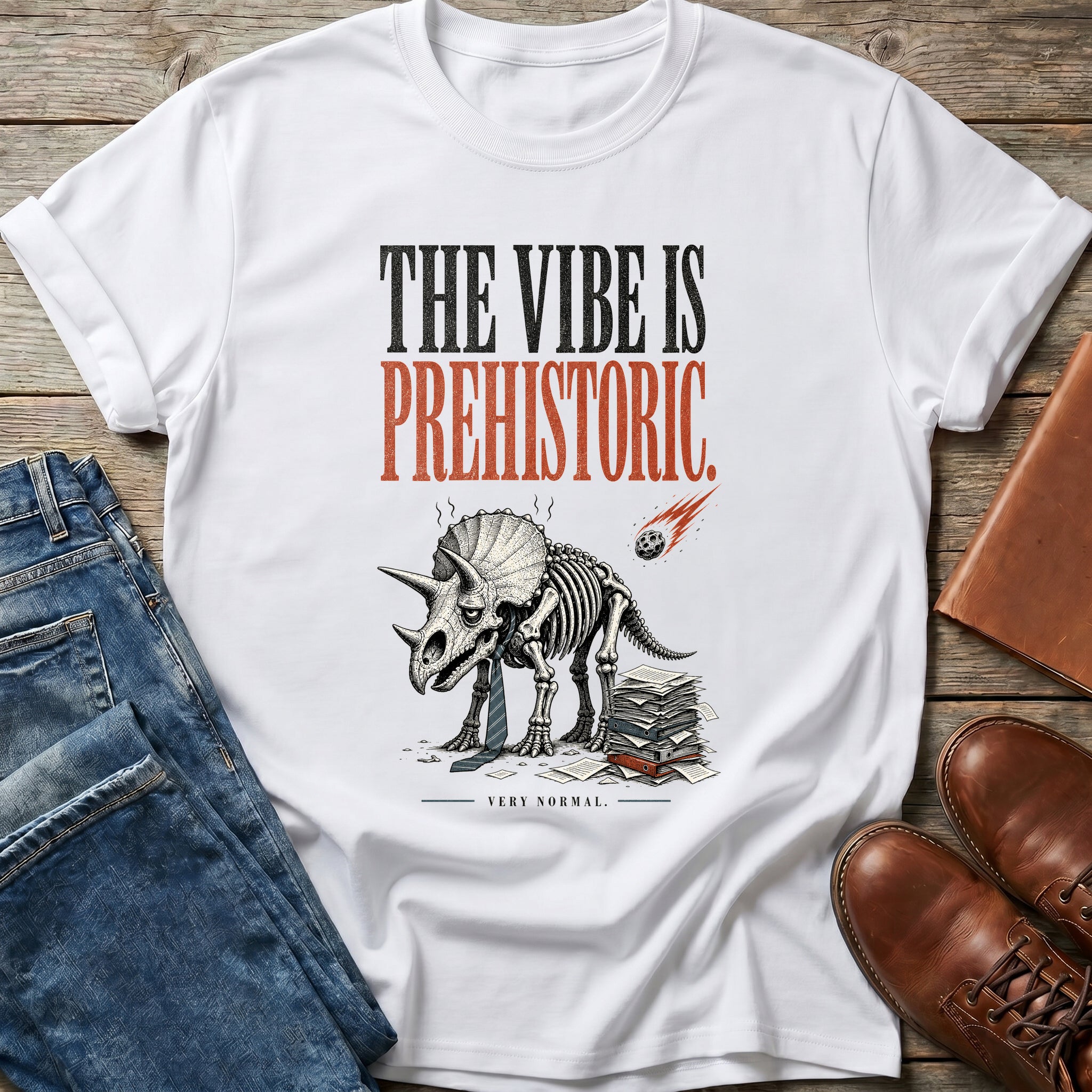 The Vibe Is Prehistoric T Shirt