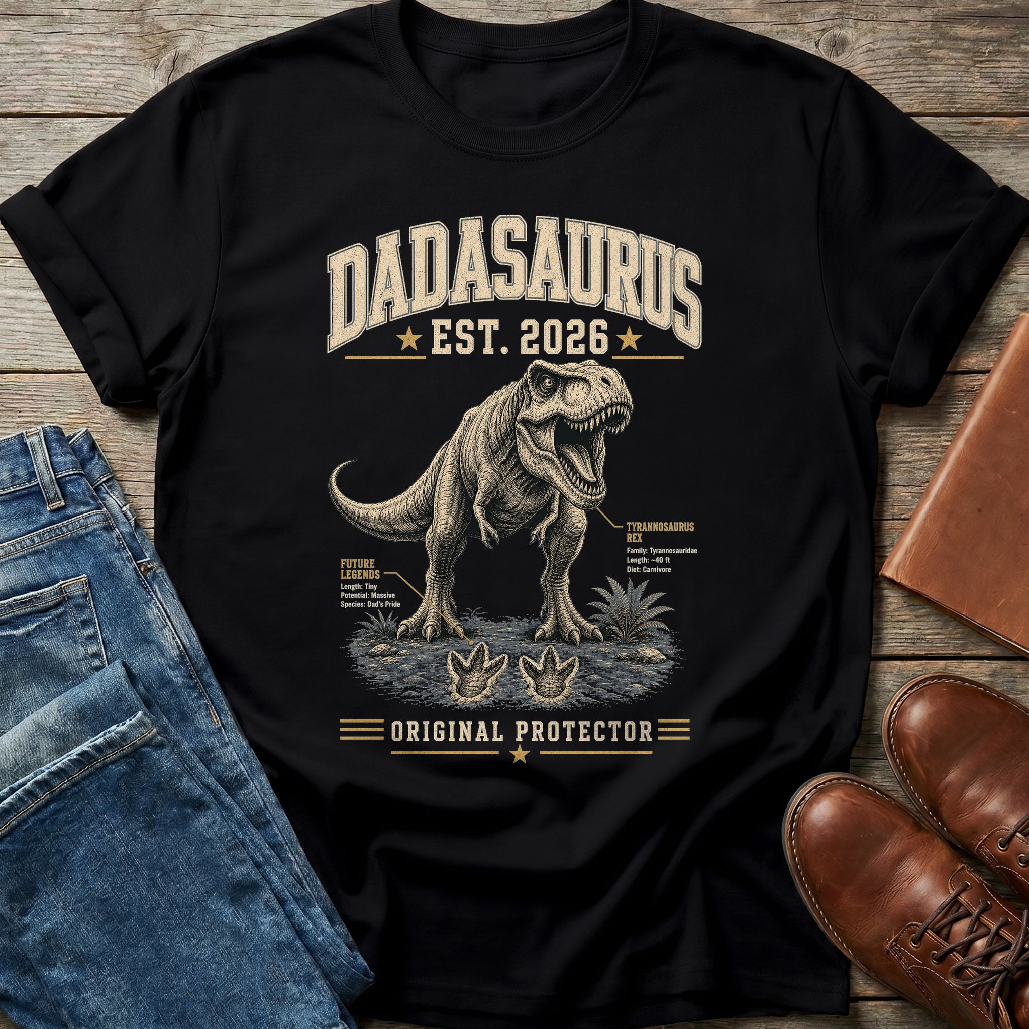 Dadasaurus Est. 2026 T Shirt
