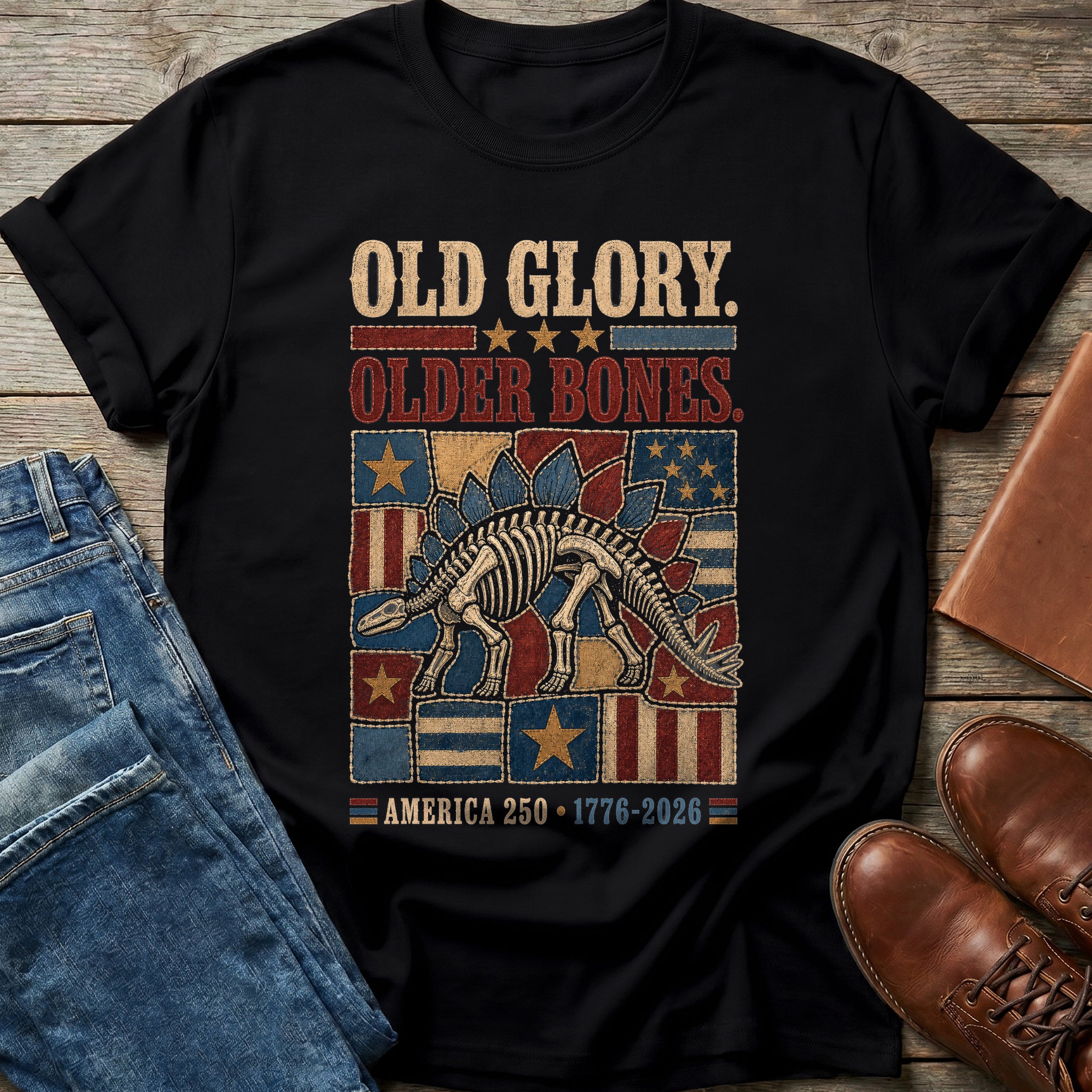 Old Glory Older Bones T-Shirt