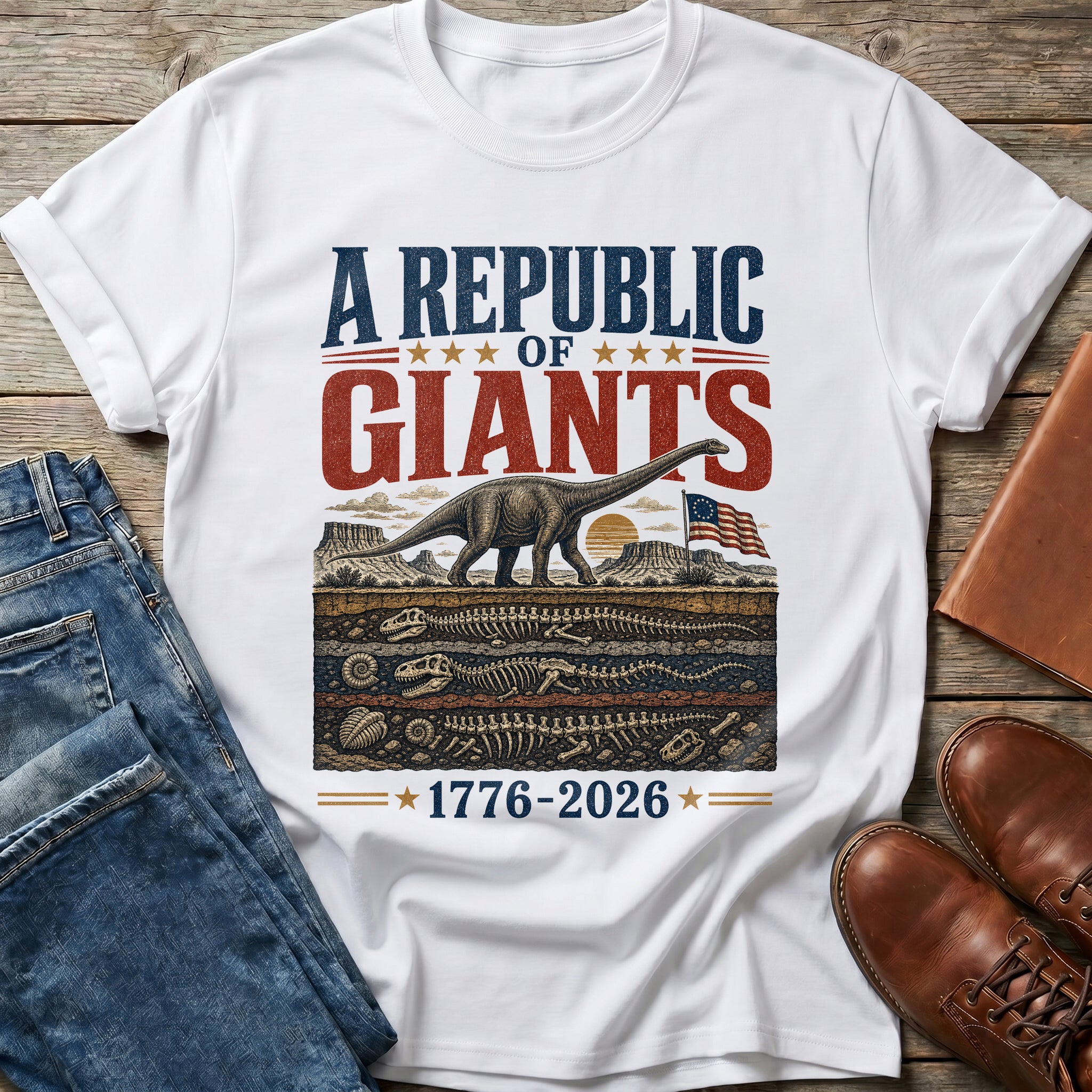 A Republic Of Giants 1776-2026 T Shirt
