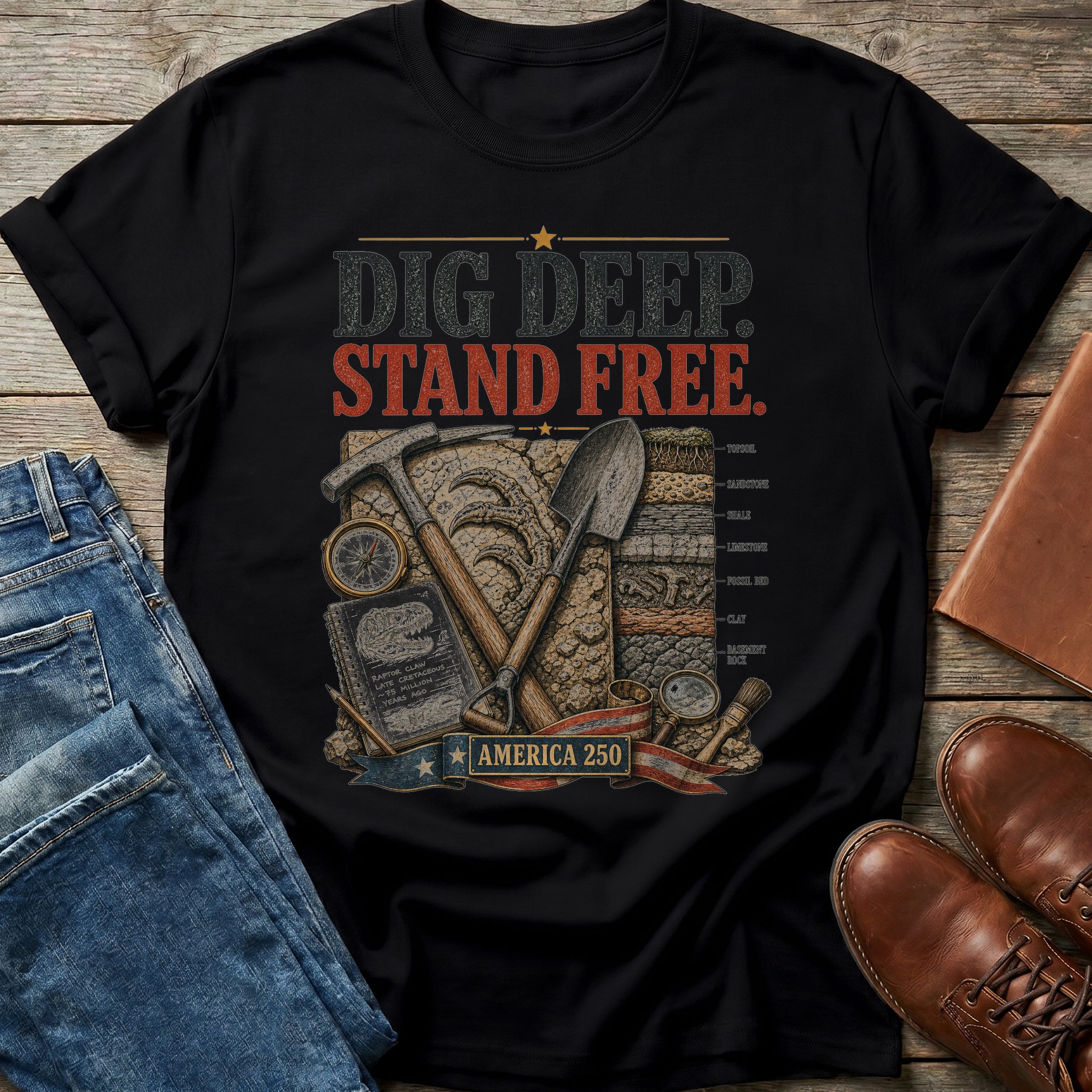 Dig Deep Stand Free T Shirt