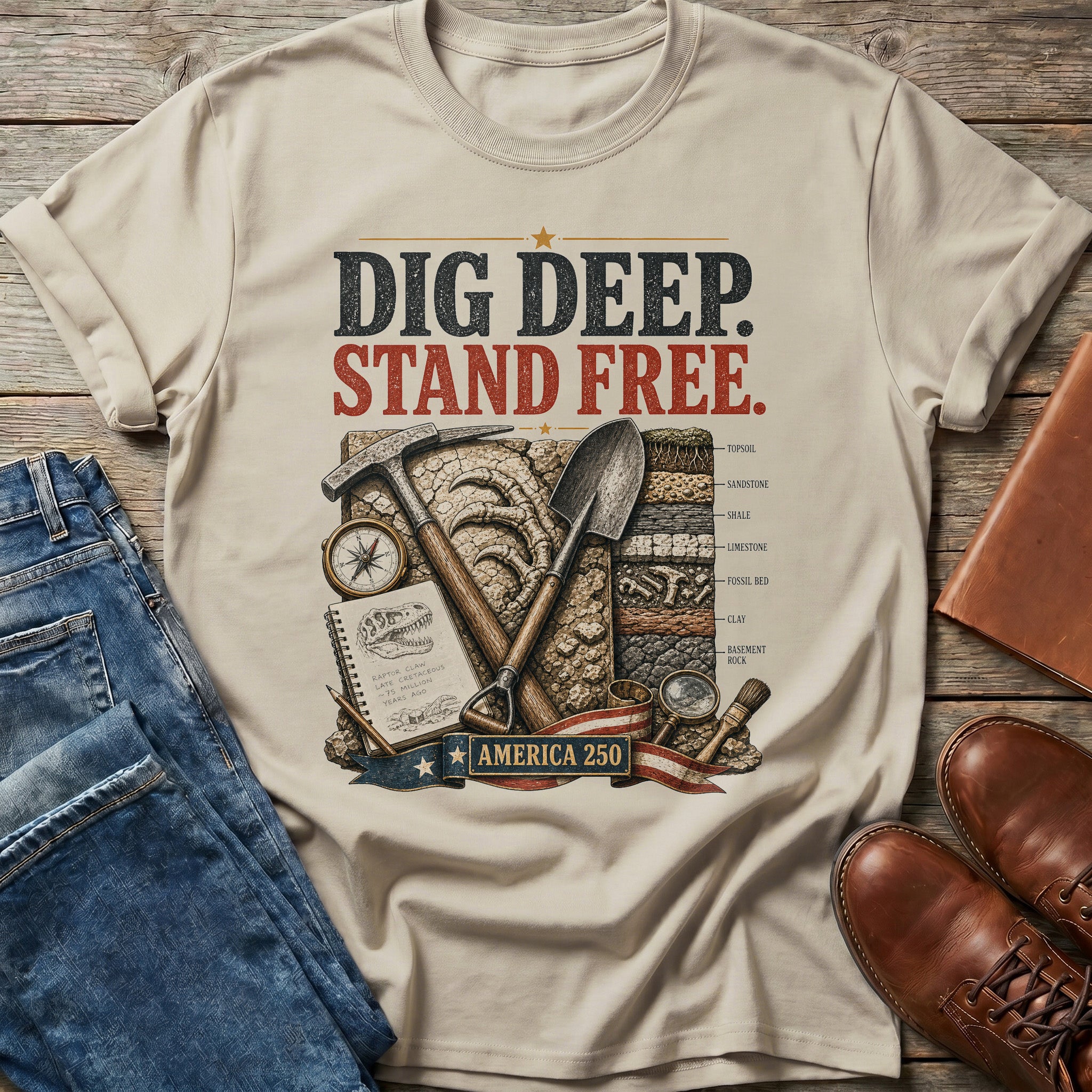Dig Deep Stand Free T Shirt