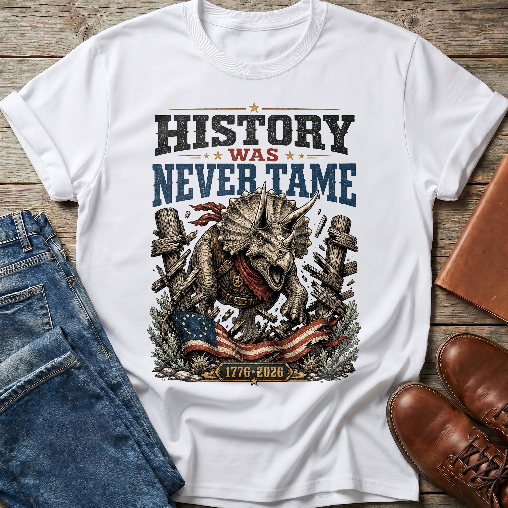 History Was Never Tame T Shirt